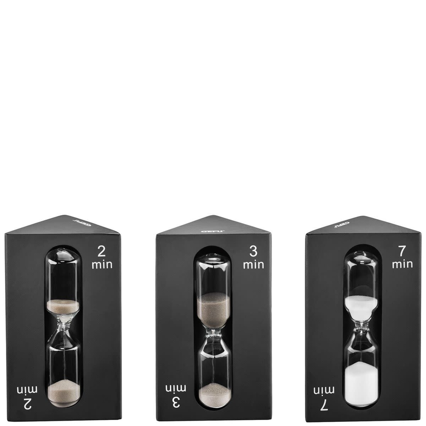 Gefu zandloper 2,3 en 7 minuten zandloper Gefu Sando thee zandloper  2, 3 en 7 minuten Gefu 12325