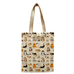 Diverse Merken Samuel Lamont Cats away katoenen schoudertas katten Samuel Lamont 630929
