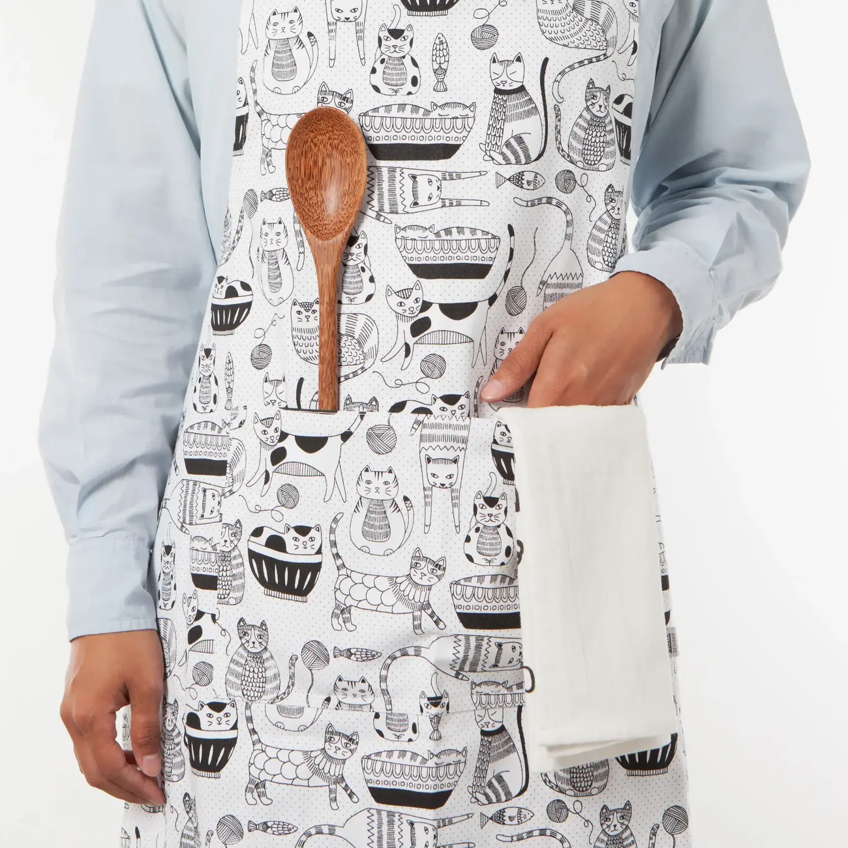 Diverse Merken Now Designs Purr Party apron schort getekende katten Now Designs 502134