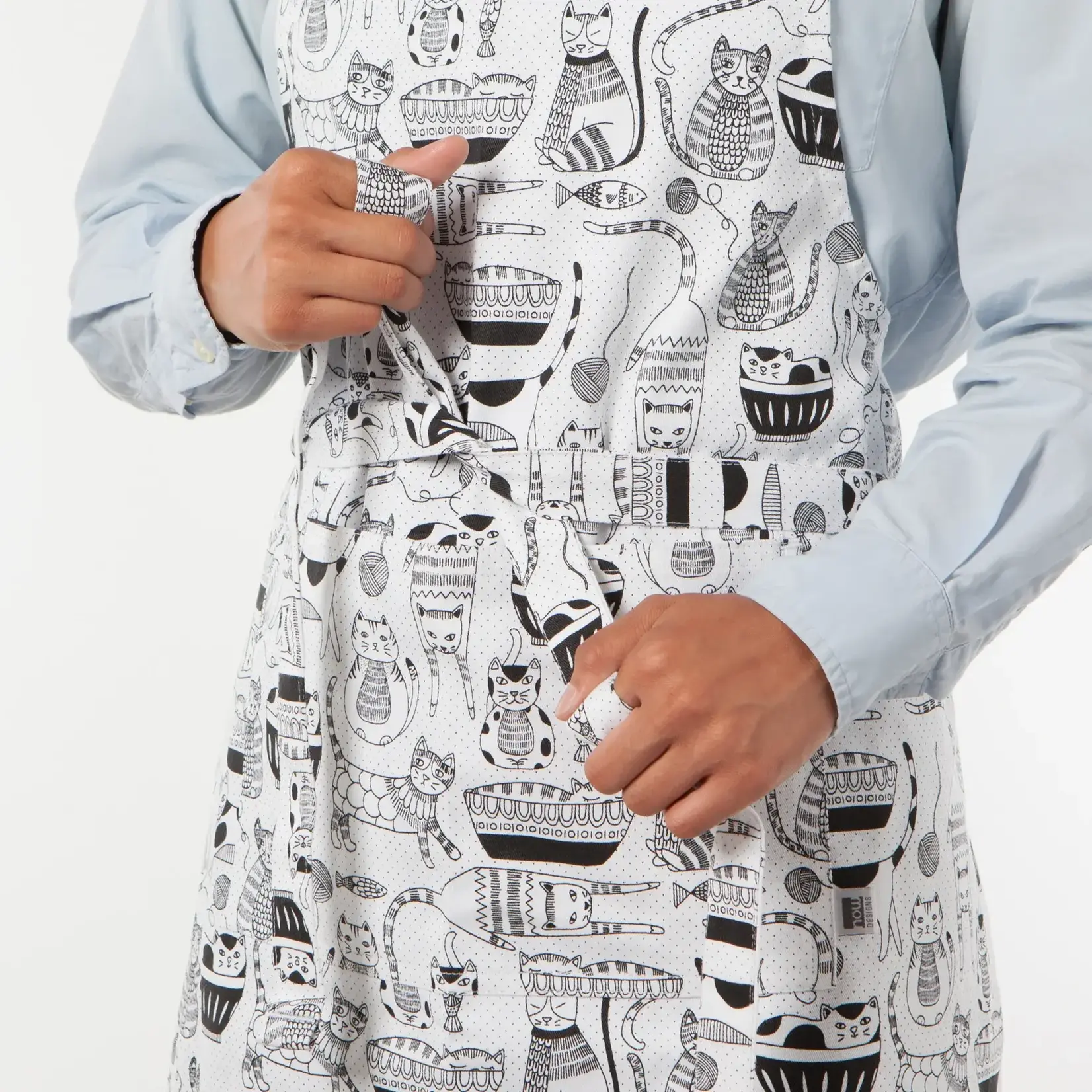 Diverse Merken Now Designs Purr Party apron schort getekende katten Now Designs 502134