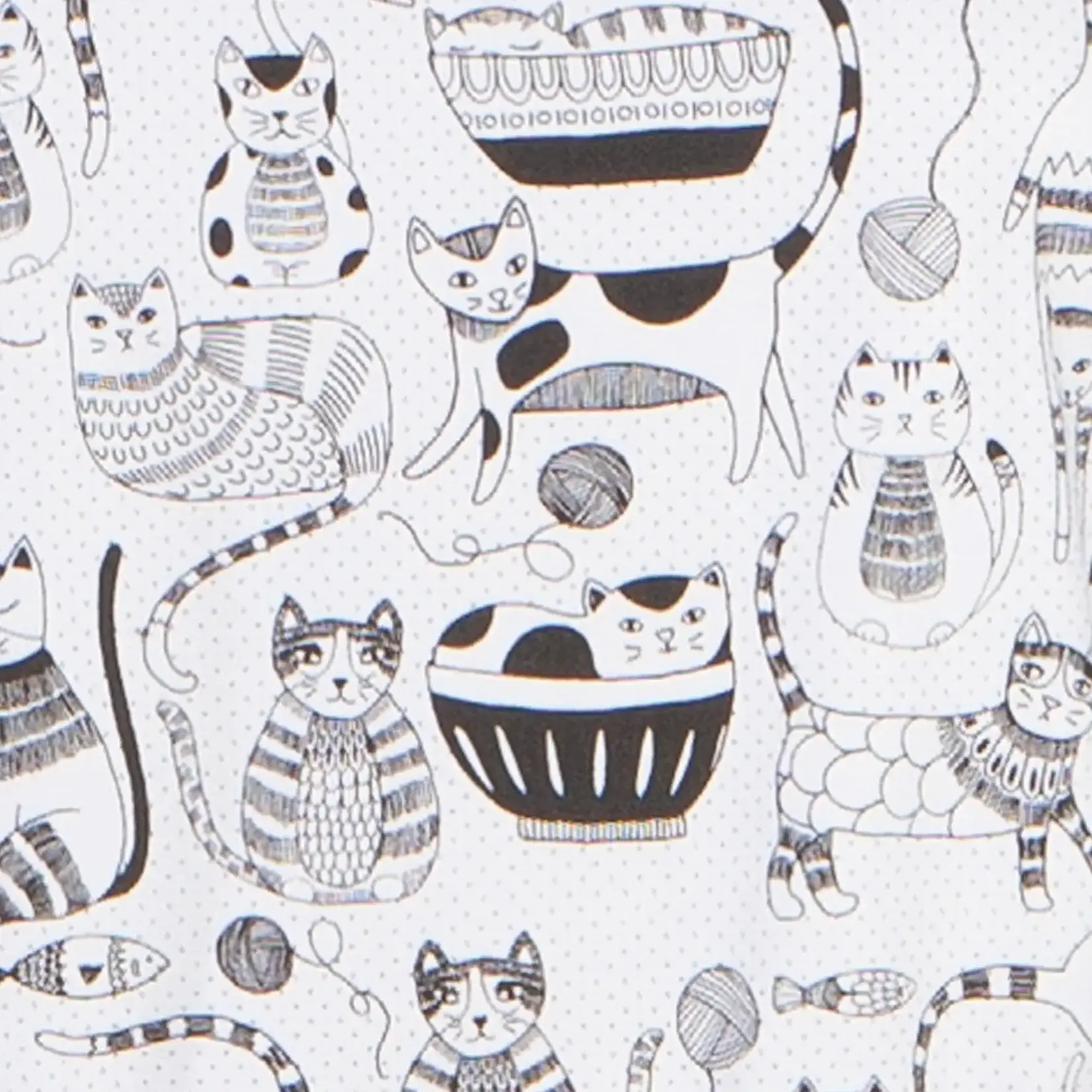 Diverse Merken Now Designs Purr Party apron schort getekende katten Now Designs 502134