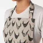 Diverse Merken Now Designs Chicken Scratch apron schort kippen getekende kippen Now Designs 502869