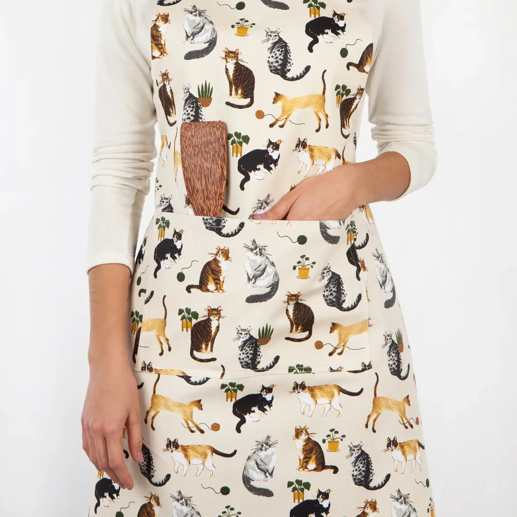 Diverse Merken Now Designs Cat Collective apron schort katten Now Designs 502194