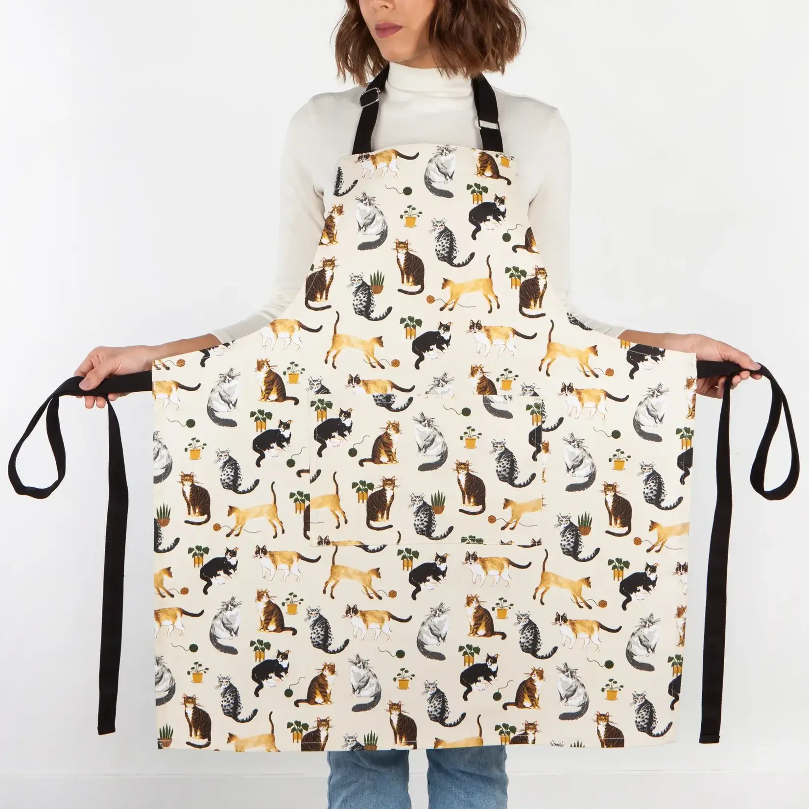 Diverse Merken Now Designs Cat Collective apron schort katten Now Designs 502194