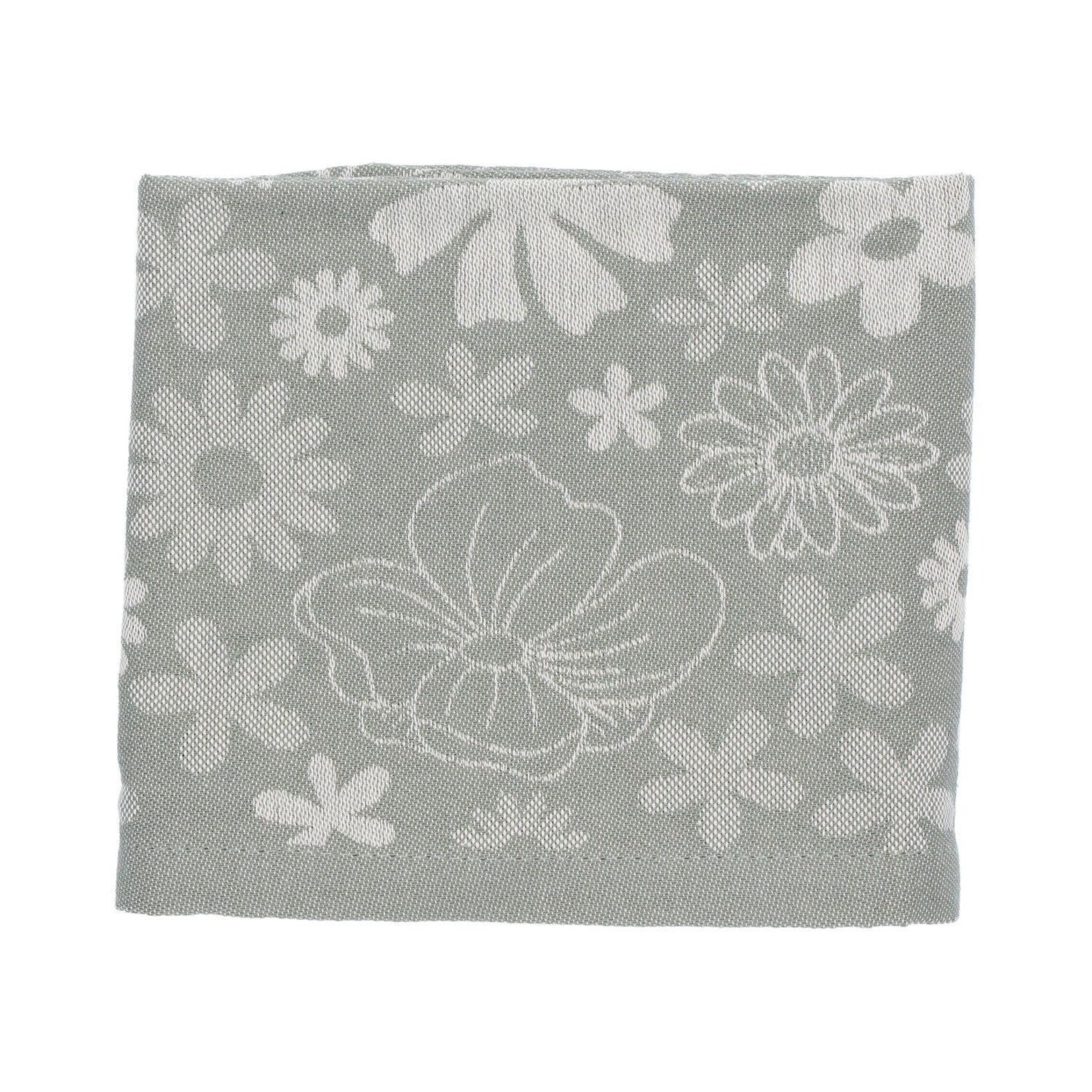 Bunzlau Castle Bunzlau Castle tea Towel Flowerbed Dark Green GOTS Bunzlau Castle 6378-g