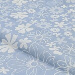 Bunzlau Castle Bunzlau Castle tea Towel Flowerbed Grey Blue GOTS Bunzlau Castle 6382-g