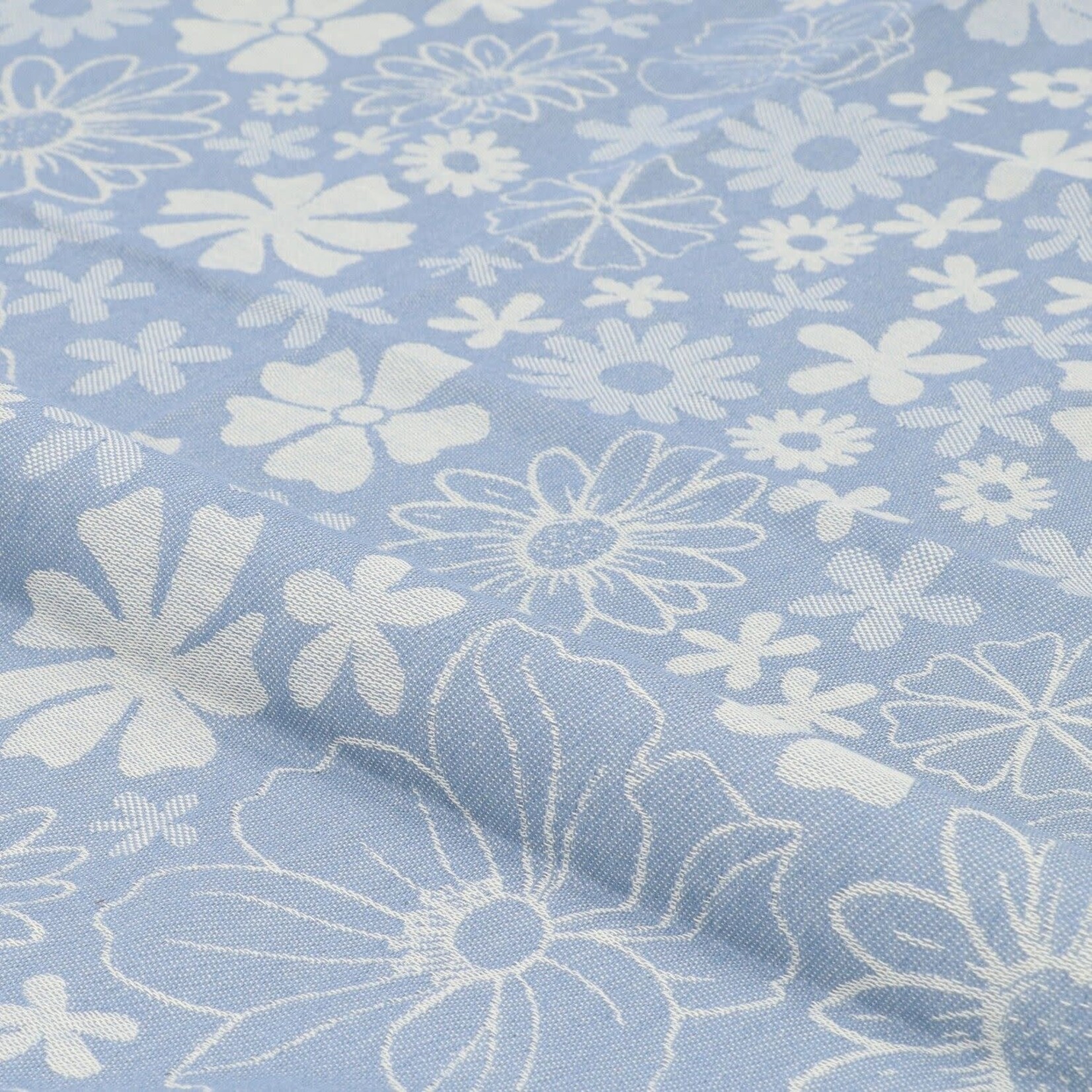 Bunzlau Castle Bunzlau Castle tea Towel Flowerbed Grey Blue GOTS Bunzlau Castle 6382-g