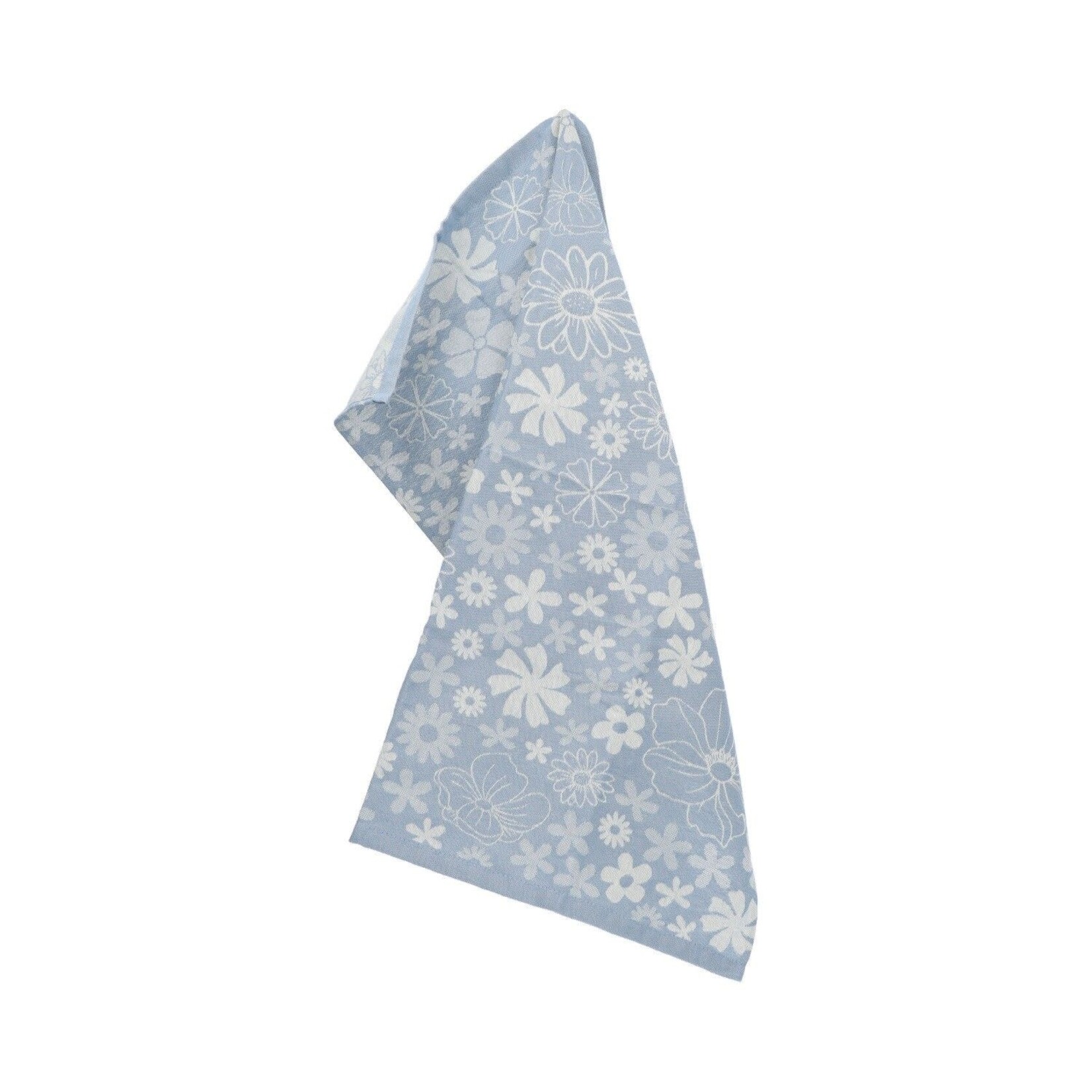 Bunzlau Castle Bunzlau Castle tea Towel Flowerbed Grey Blue GOTS Bunzlau Castle 6382-g