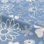 Bunzlau Castle Bunzlau Castle Kitchen Towel Flowerbed Grey Blue GOTS Bunzlau Castle 6381-g