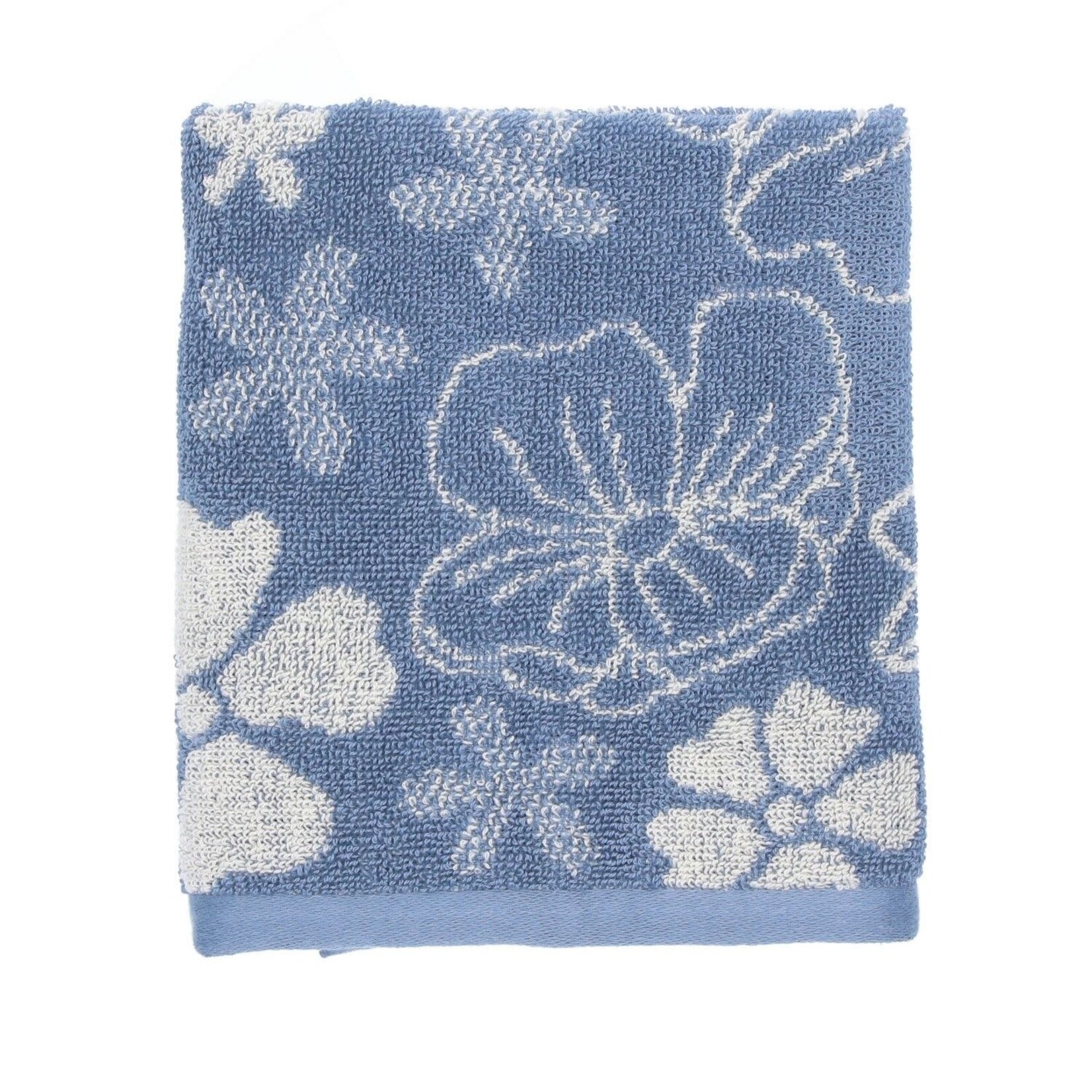 Bunzlau Castle Bunzlau Castle Kitchen Towel Flowerbed Grey Blue GOTS Bunzlau Castle 6381-g
