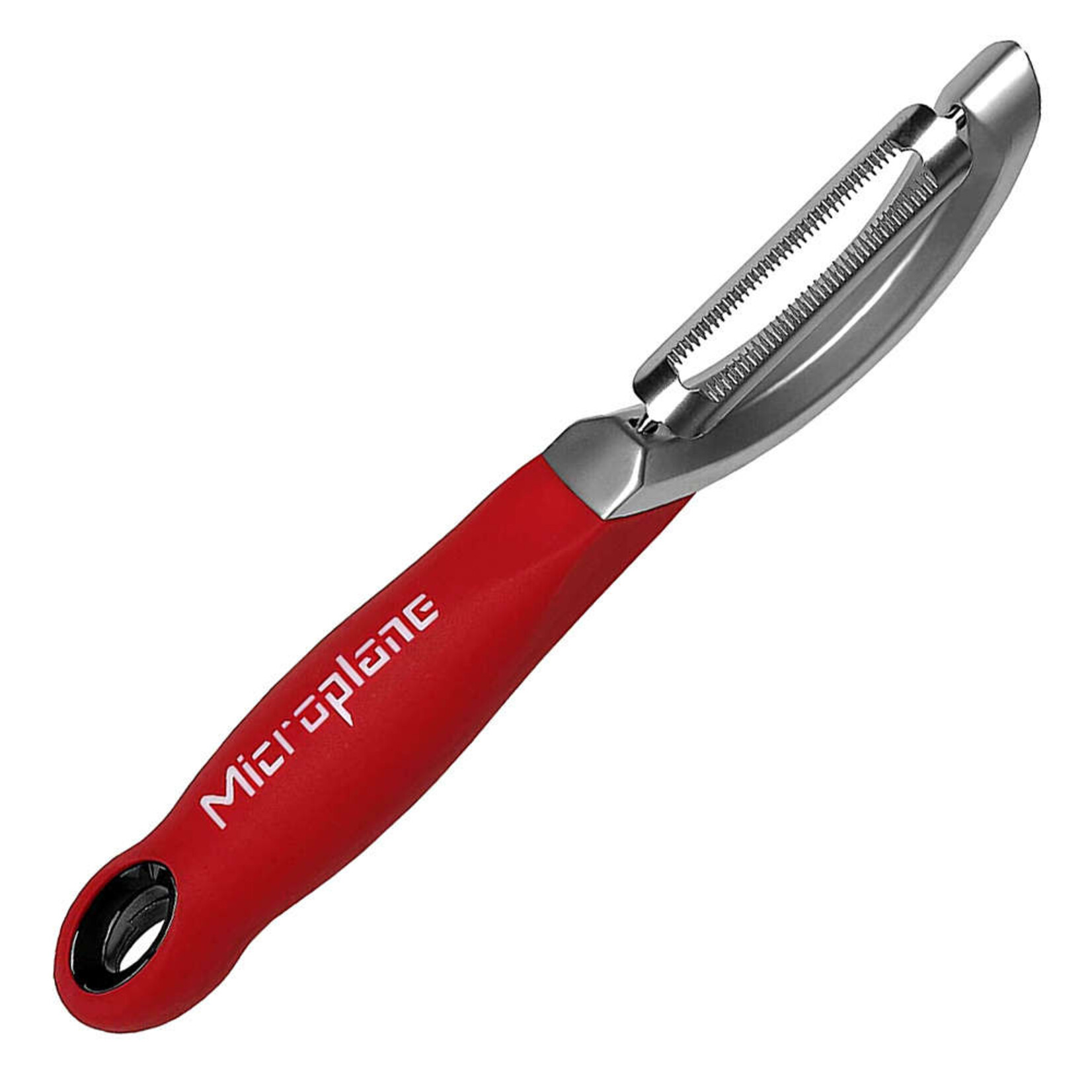 Microplane Microplane rood handvat Professionele gekartelde dunschiller Microplane 48192