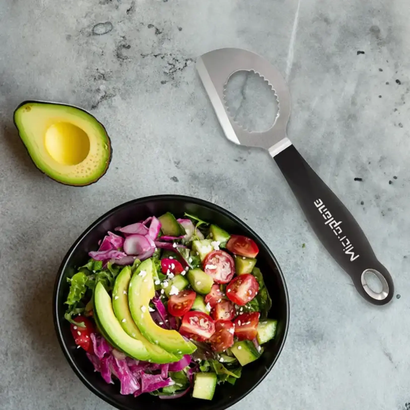 Microplane Microplane zwart handvat Professionele Avocado Tool 3 in 1 Microplane 48071
