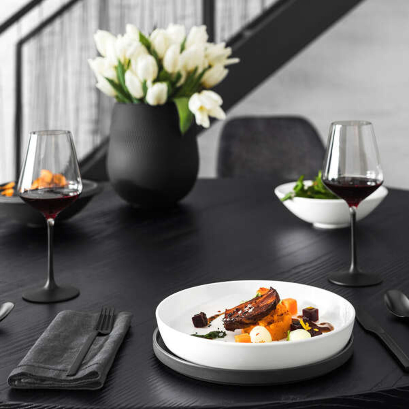 Villeroy & Boch 2 persoons servies bal Villeroy & Boch  Iconic La Boule zwart-wit Villeroy en Boch 1016659095