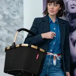 Reisenthel Reisenthel Carrybag boodschappenmand Frame Gold Black Carrybag Reisenthel BK7041