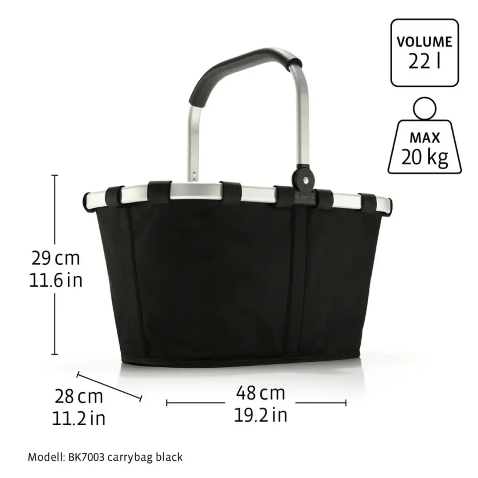 Reisenthel Reisenthel Carrybag boodschappenmand Frame Gold Black Carrybag Reisenthel BK7041