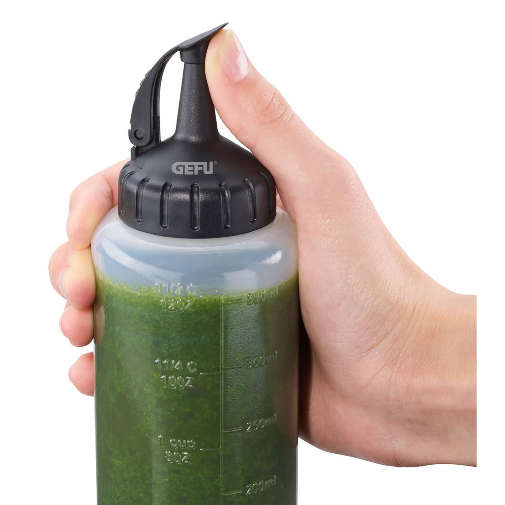 Gefu 350 ml knijpflesje Gefu flex-fill doseerfles knijp flesje 350 ml Gefu 14442