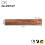 Gefu 420 x 56 x 22 Walnoten messenmagneet Gefu Enno walnoten messenmagneet Gefu 13957