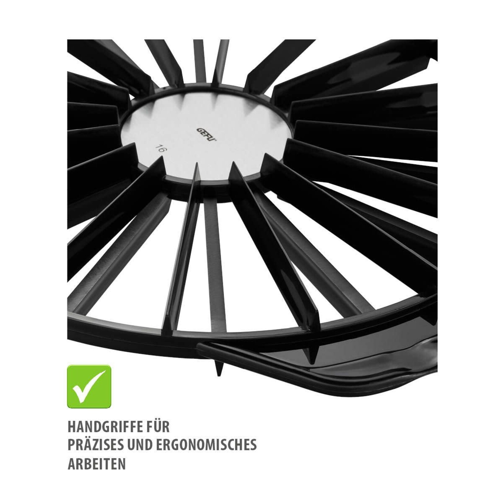 Gefu 14 of 16 stukken taartverdeler Gefu Divido voor 14 of 16 stukken Gefu 14302