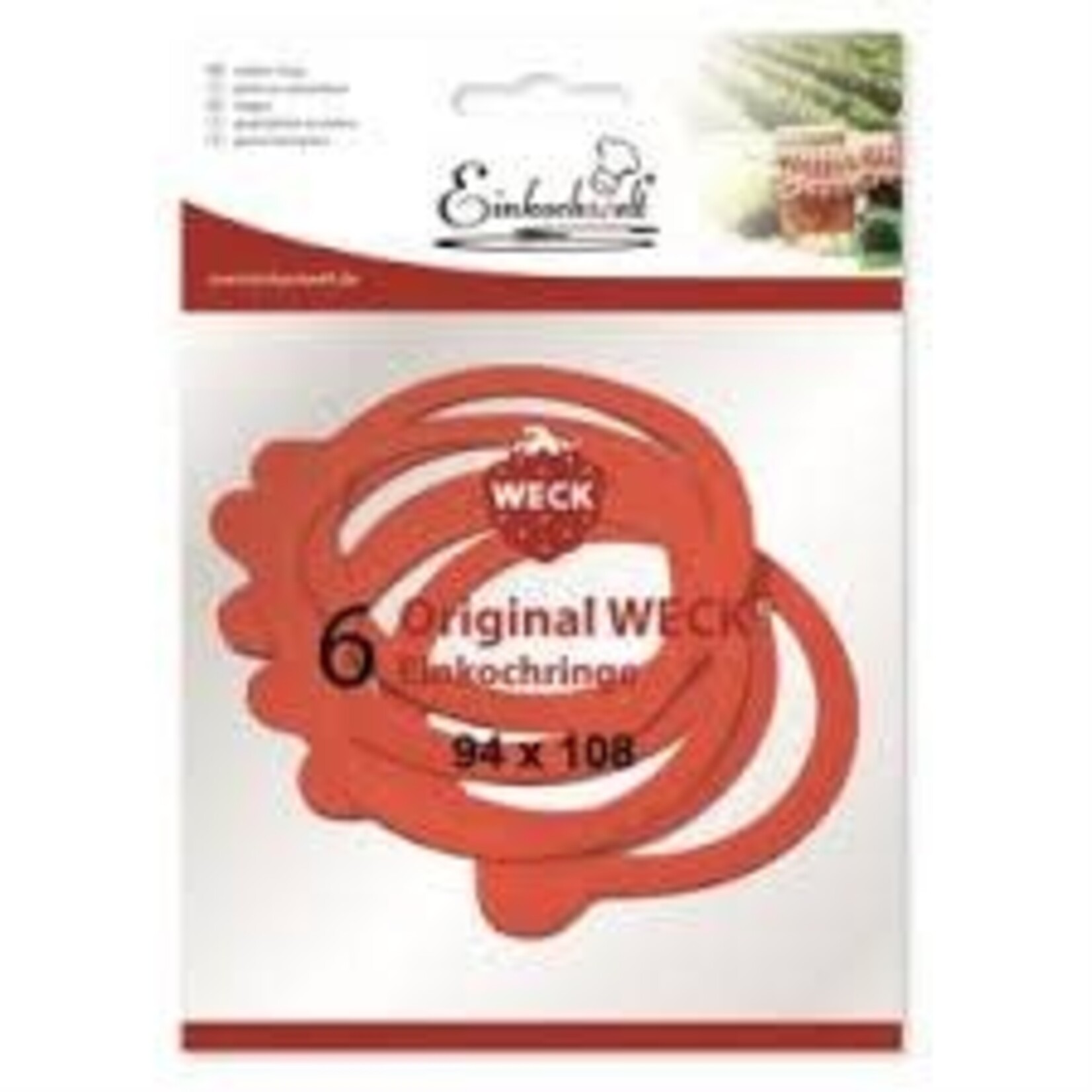 Diverse Merken Weck set van 6 rubbers 94 x 108 mm voor Weck potten rubberringen Weck 46876