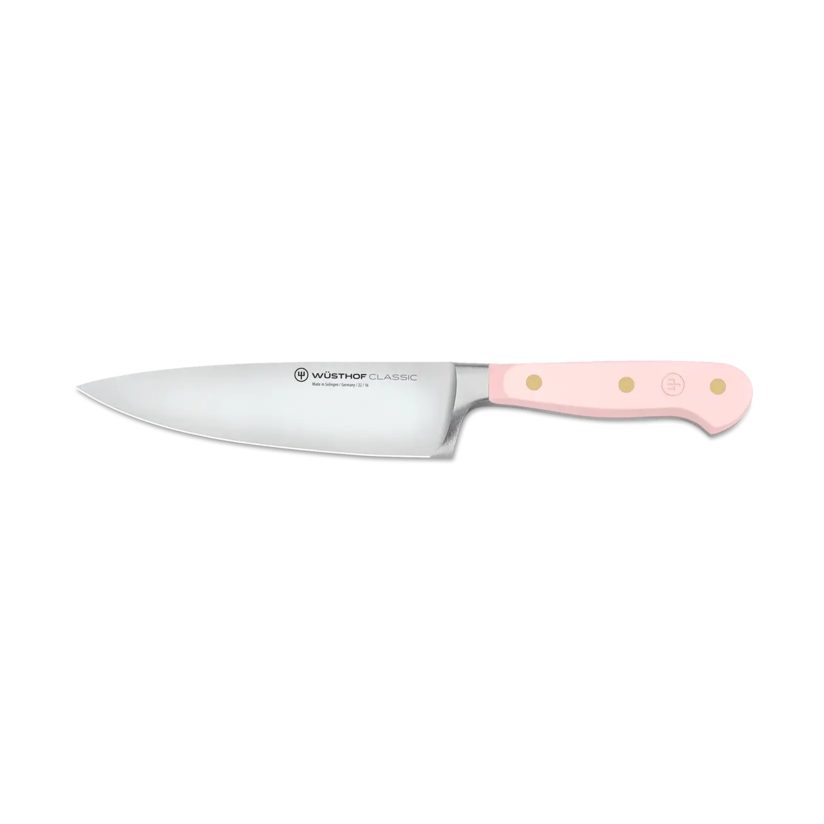 Wüsthof, messen uit Solingen gemaakt onder leiding van de 5e generatie familie Wusthof 16 cm koks mes Wusthof Classic koksmes 16 cm Classic Pink Himalayan Salt Wusthof 1061700416