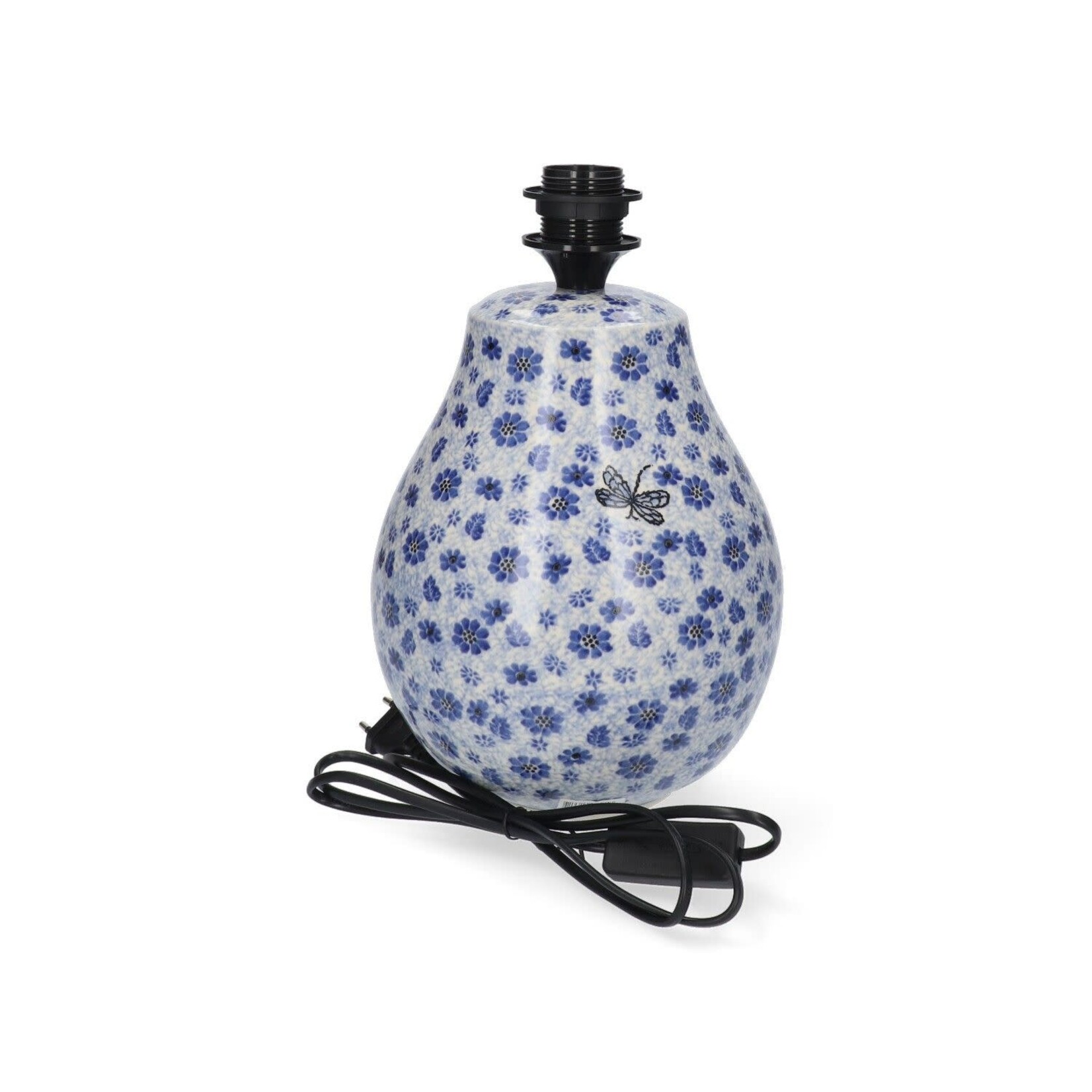 Bunzlau Castle Bunzlau Castle tafel lamp Dragonfly met blauwe Ø 30 cm lampenkap Bunzlau Castle 2683L-1443