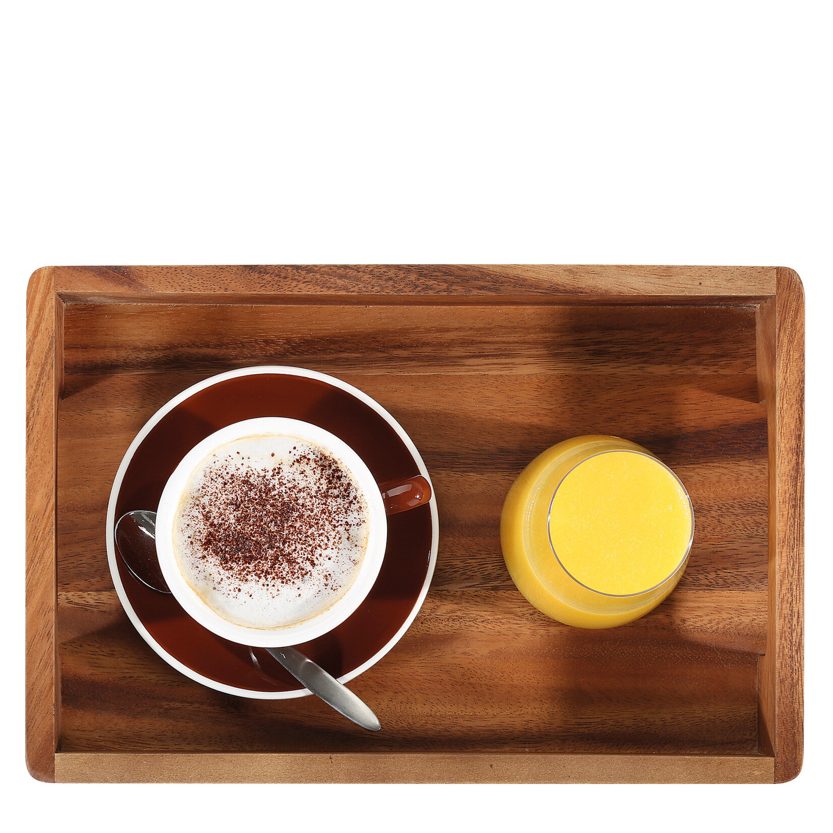 Zassenhaus 42 x 28 x 6 cm acacia dienblad serveerblad afgeronde hoeken Zassenhaus 059250