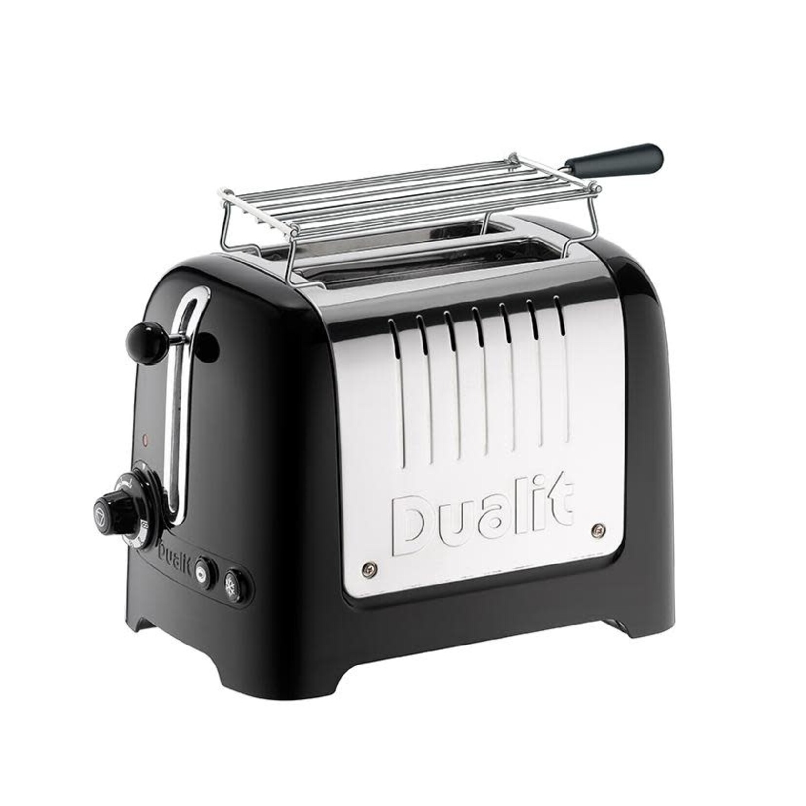 Dualit Broodrooster Dualit Lite Gloss Zwart 2 slots Toaster broodrooster + tosti zwart Dualit D26225