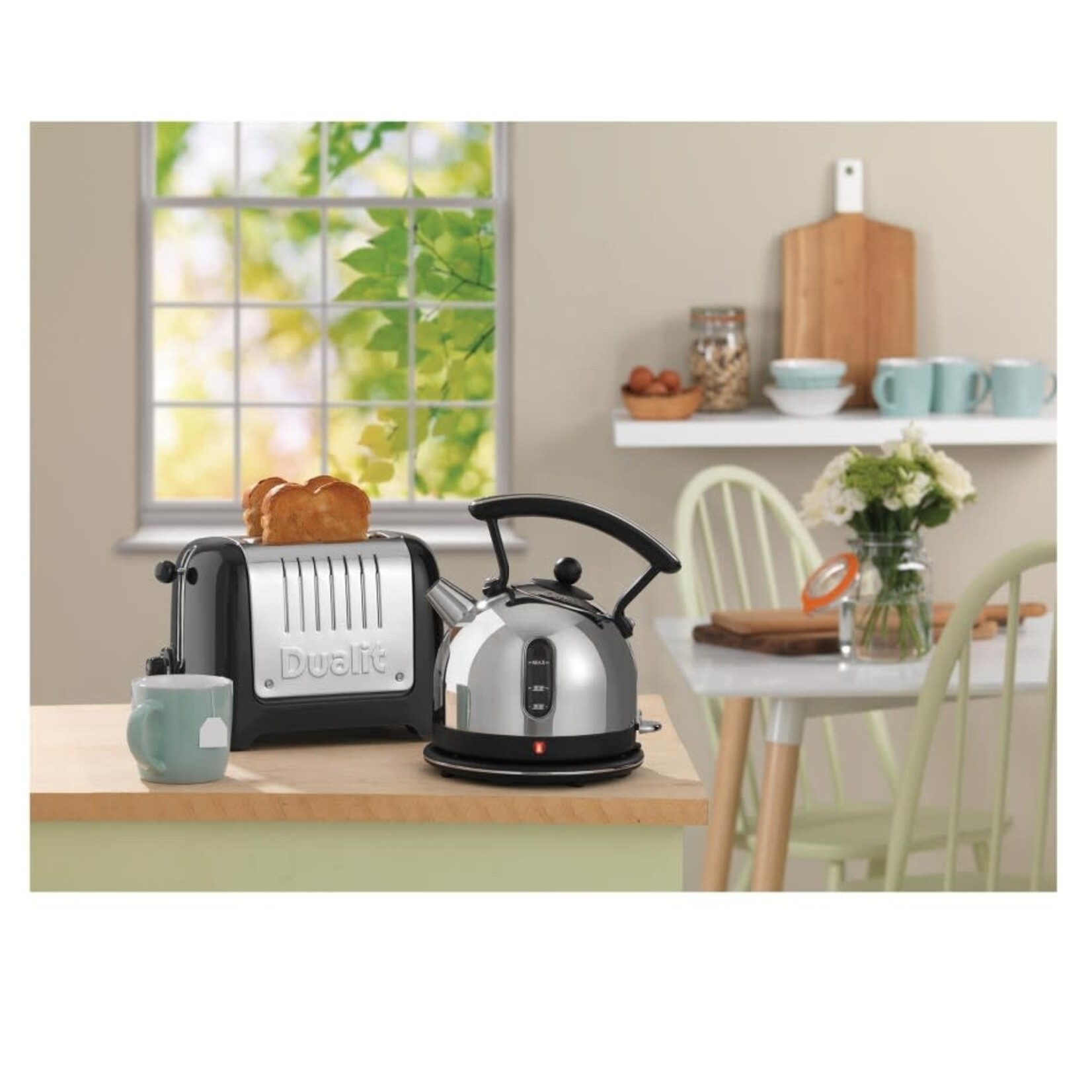 Dualit Broodrooster Dualit Lite Gloss Zwart 2 slots Toaster broodrooster + tosti zwart Dualit D26225