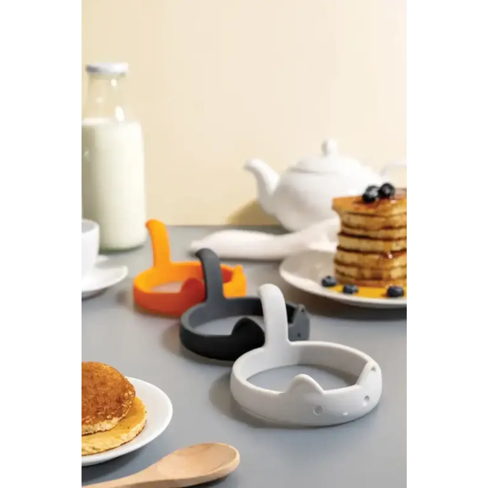 Diverse Merken set-3 siliconen eibakring Ototo Eierbakring PanCats Ototo OT1141