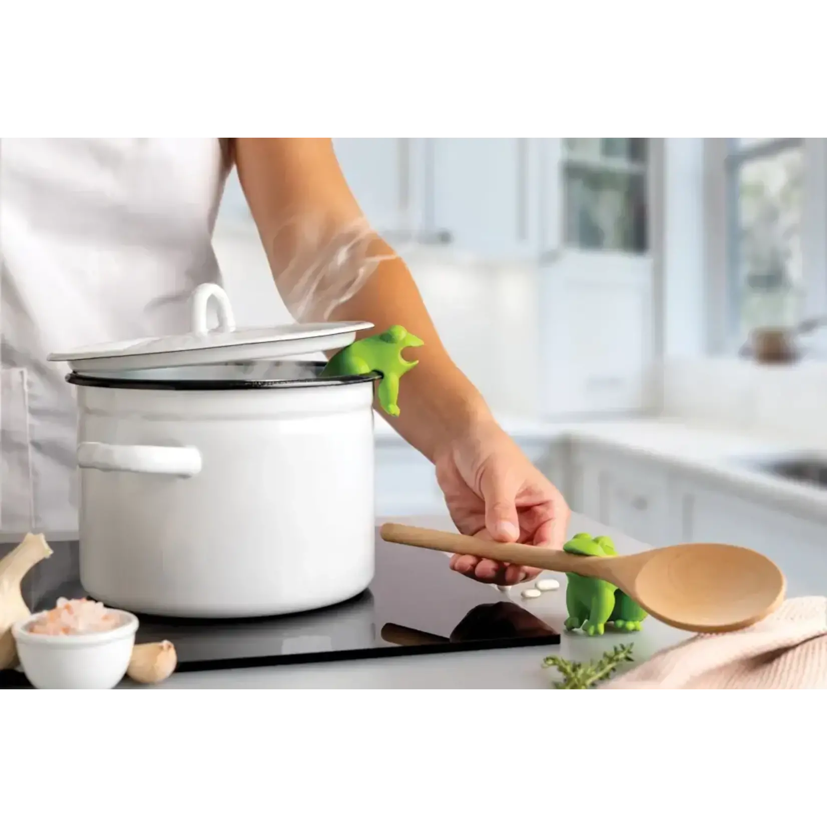 Diverse Merken 1 kikkervormige lepelhouder HopTop Ototo Lepelhouder HopTop Ototo OT1127