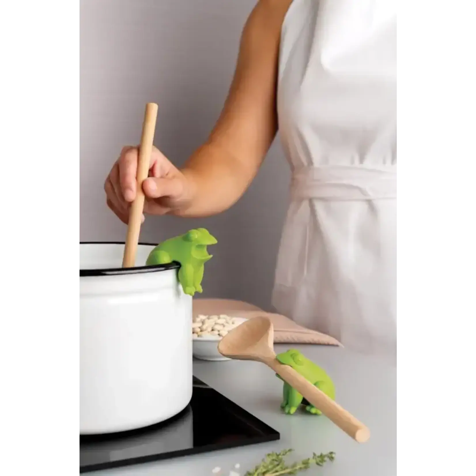 Diverse Merken 1 kikkervormige lepelhouder HopTop Ototo Lepelhouder HopTop Ototo OT1127