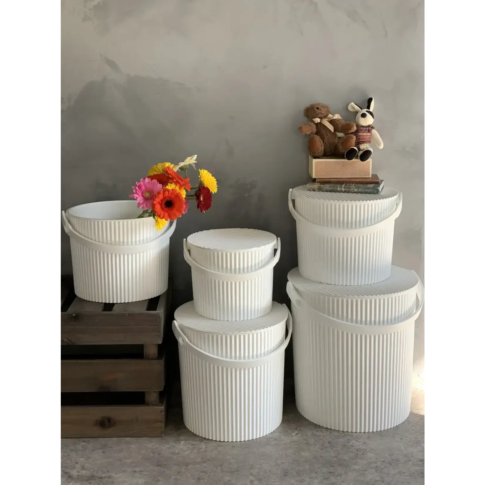 Diverse Merken Aanrecht afval bakje Hachiman Omnioutil Opbergemmer Mini - Wit Omnioutil 236375