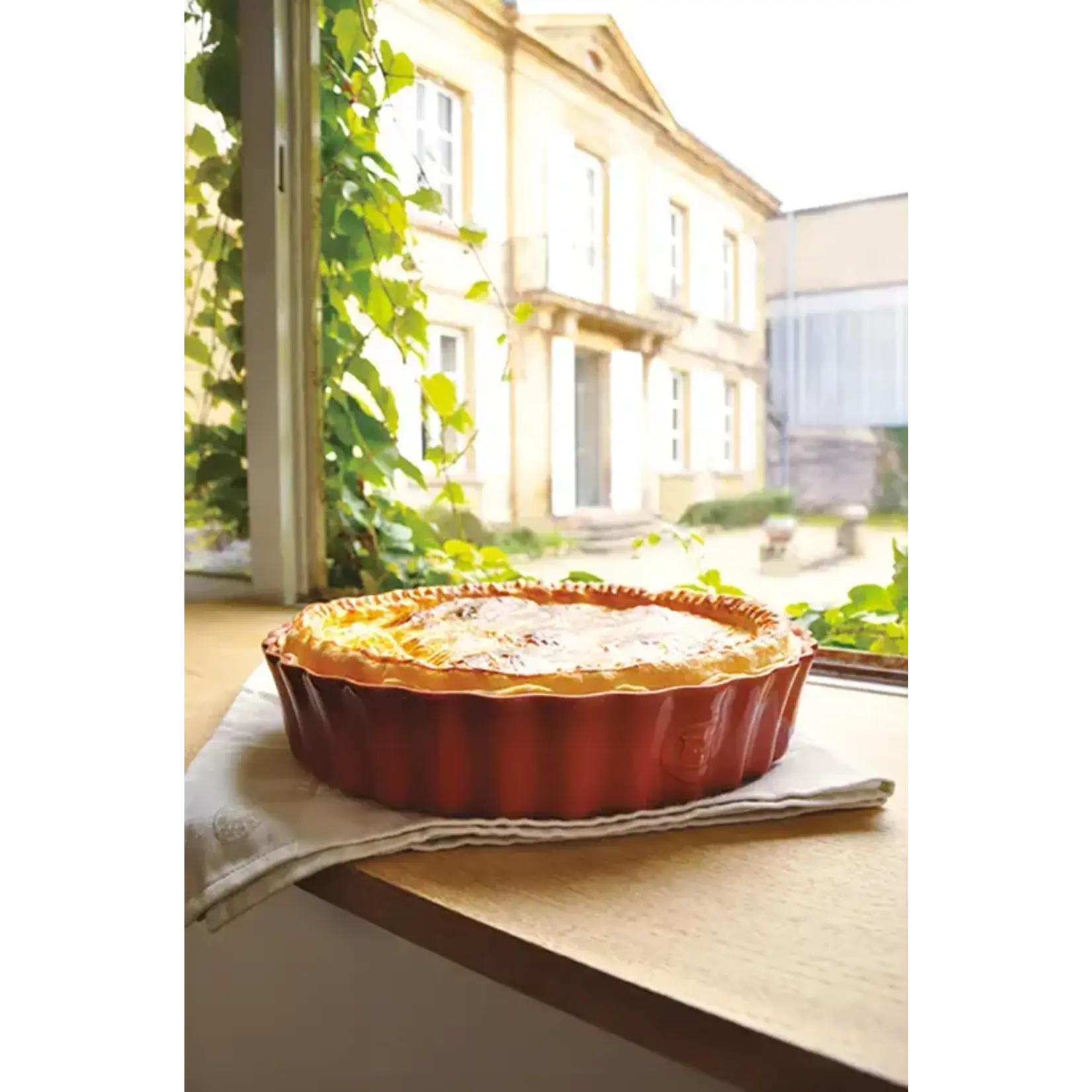 Emile Henry Ø 28 cm quiche vorm Emile Henry Taartvorm diep - Ø280mm - Grand Cru rood Emile Henry 346028