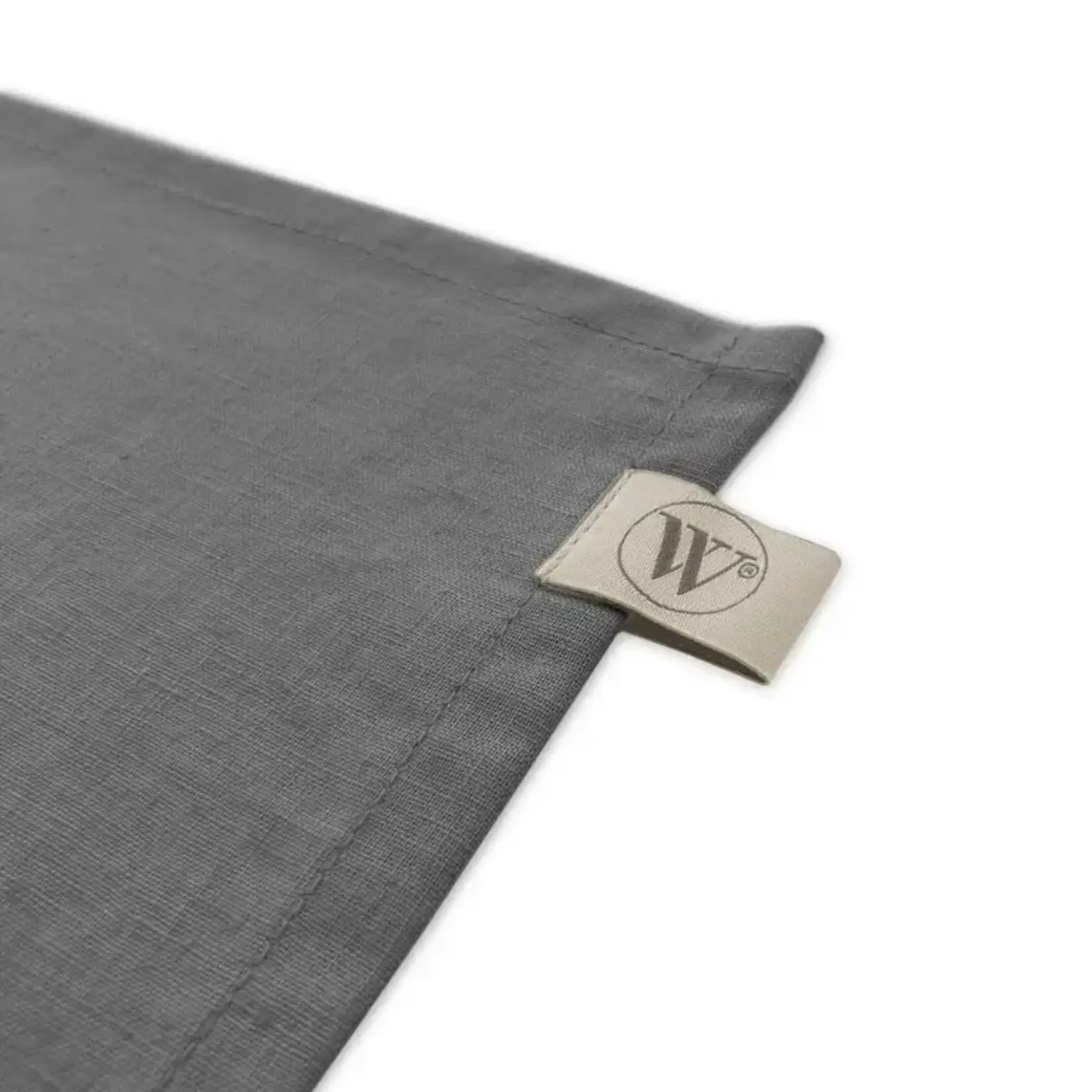 Diverse Merken Set-4 servetten linnen antraciet grijs Walra Servet Set Lovely Linen 4-delig - Antraciet Walra 545035