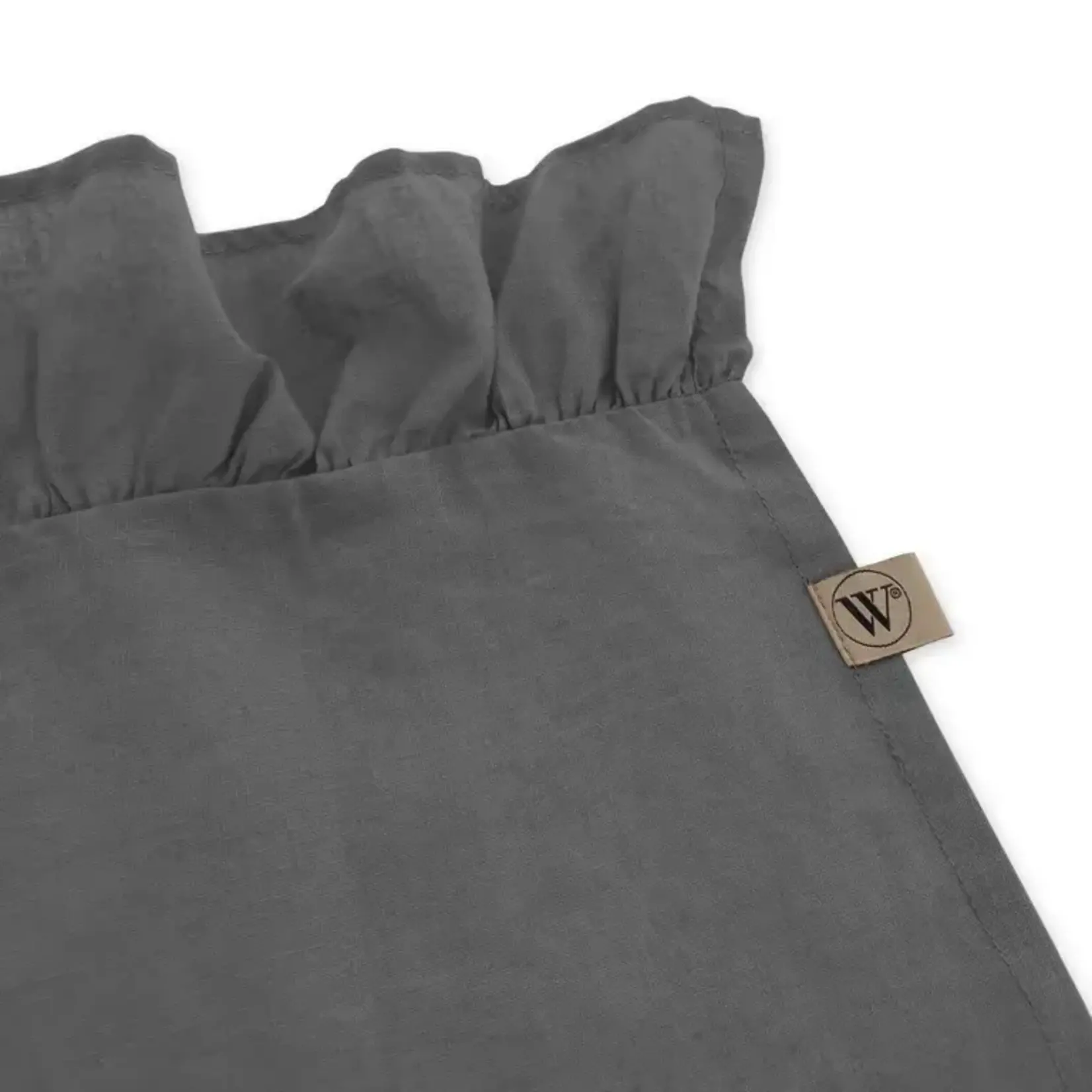 Diverse Merken Ruffles tafelkleed 140 x 240 cm Antraciet grijs Walra Lovely Linen tafelkleed Antraciet Walra 545046