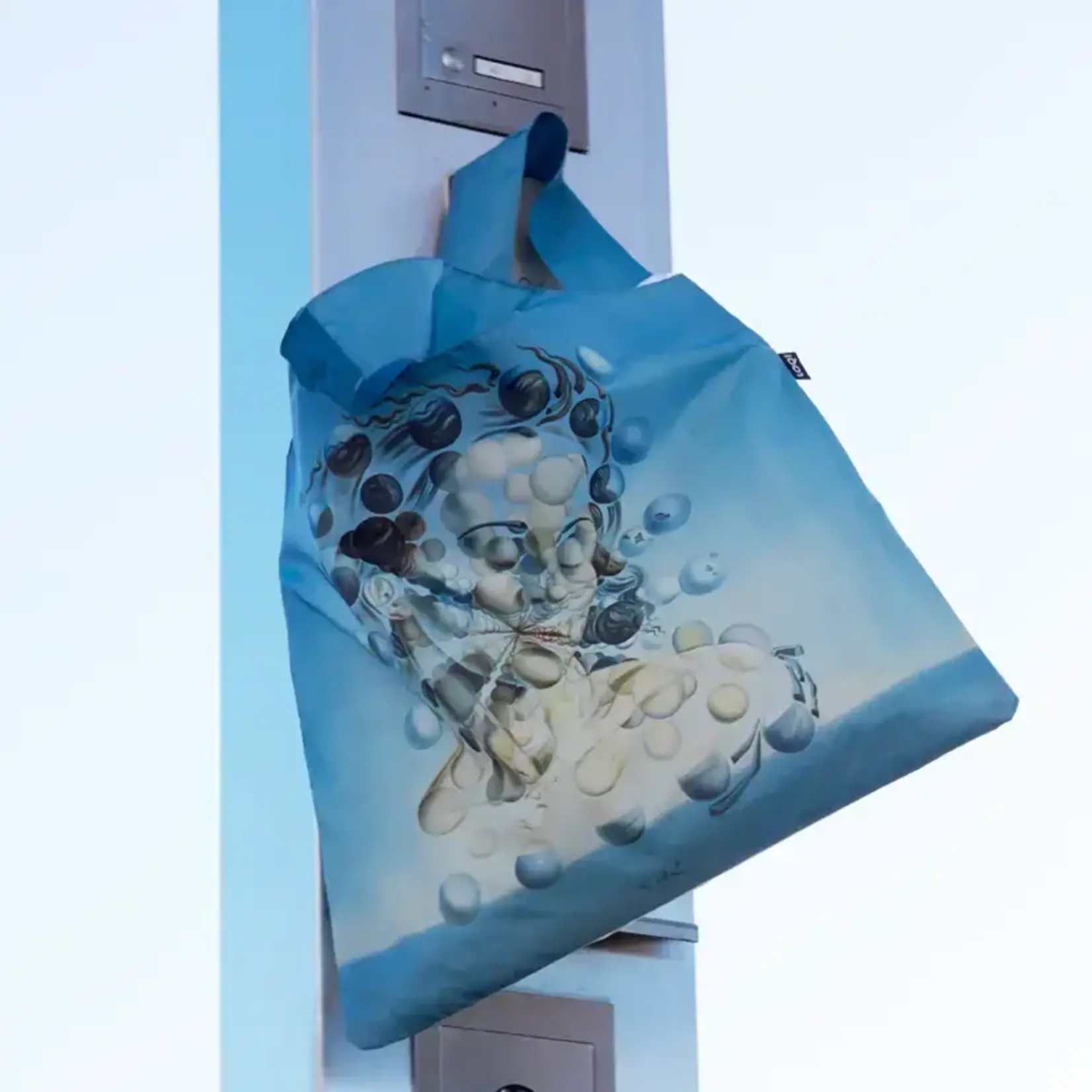 Loqi opvouwbaar tasje Loqi Bag Large - Salvador Dali Galatea of the Spheres Museum Collection gerecycled Loqi LQSDGS