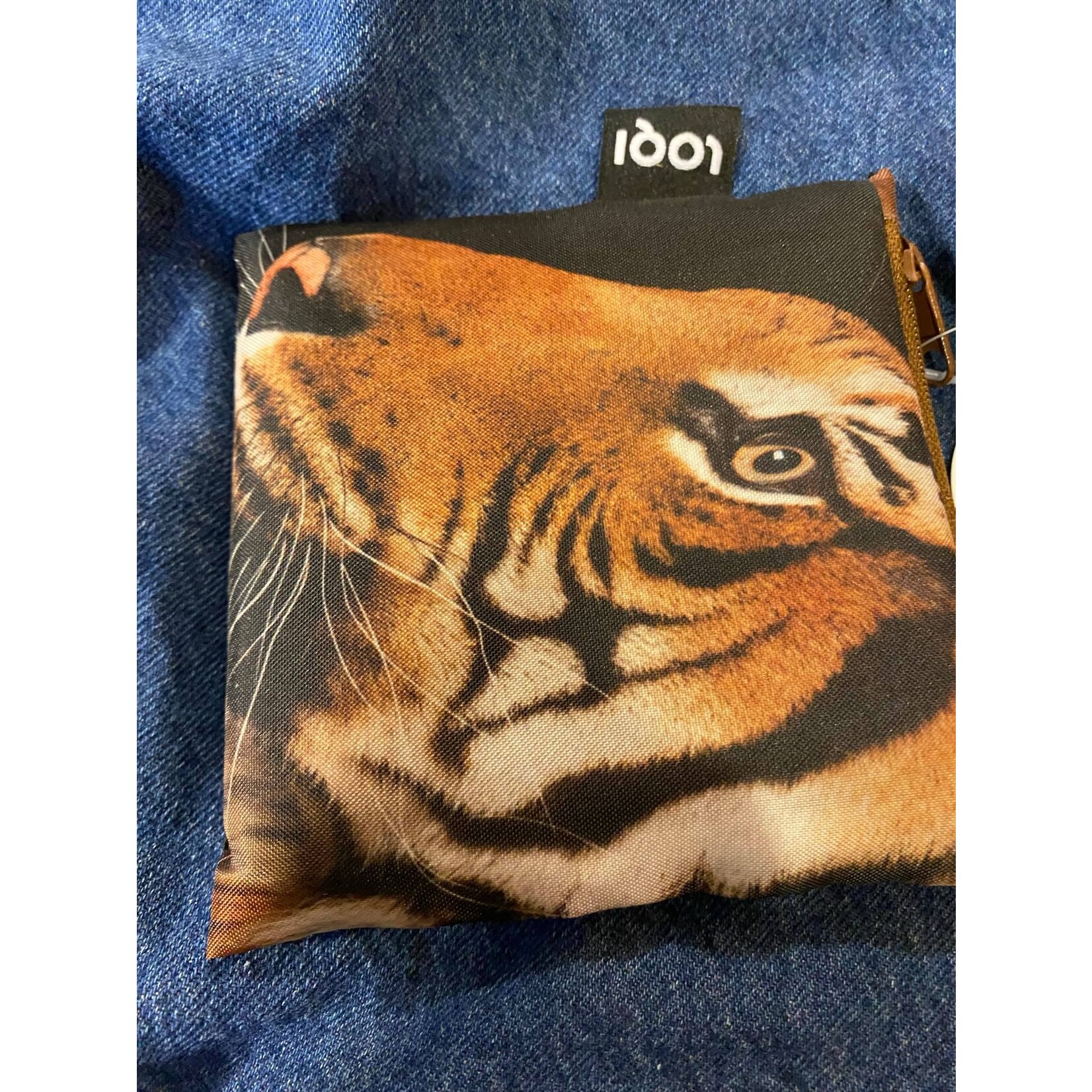 Loqi opvouwbaar tasje Loqi Bag Large - Malayan tiger National Geographic gerecycled Loqi LQNGMT