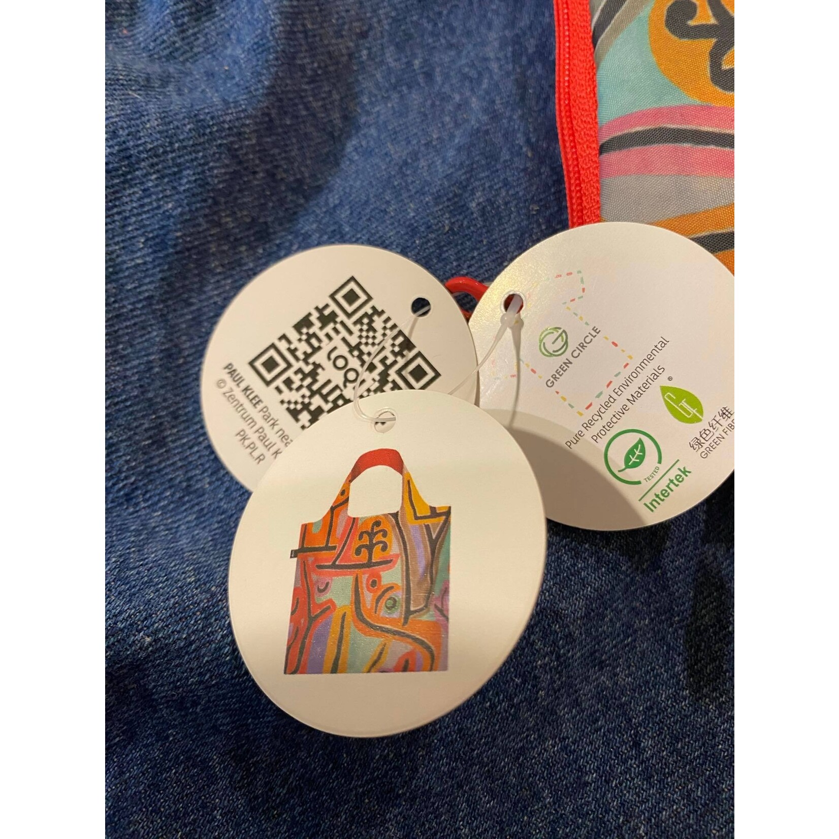 Loqi opvouwbaar tasje Loqi Bag Large - Park near Lu 1938 museum collection gerecycled Loqi LQpkplr