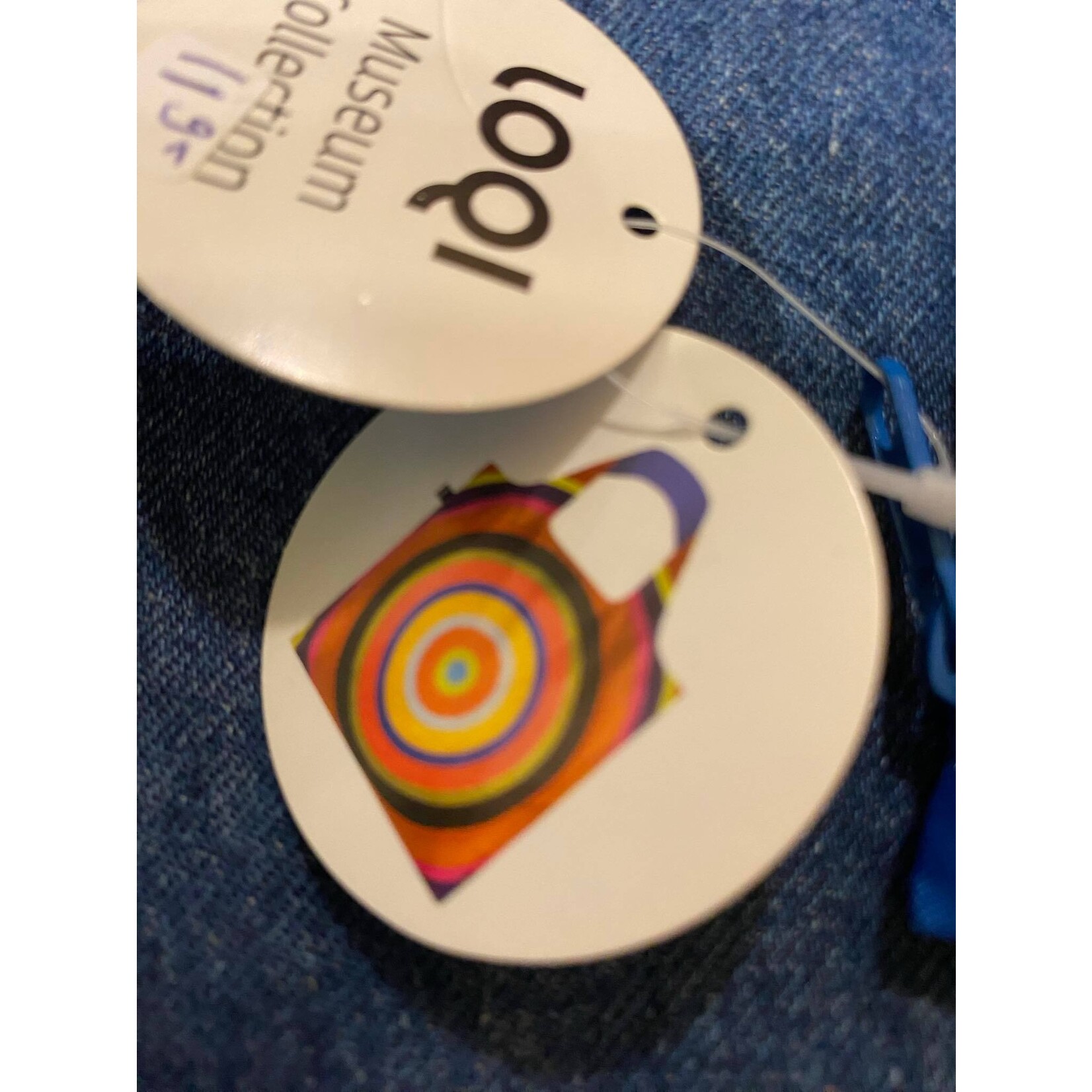 Loqi opvouwbaar tasje Loqi Bag Large - Poul Gernes Untitled Target Museum Collection gerecycled Loqi LQmcpgta