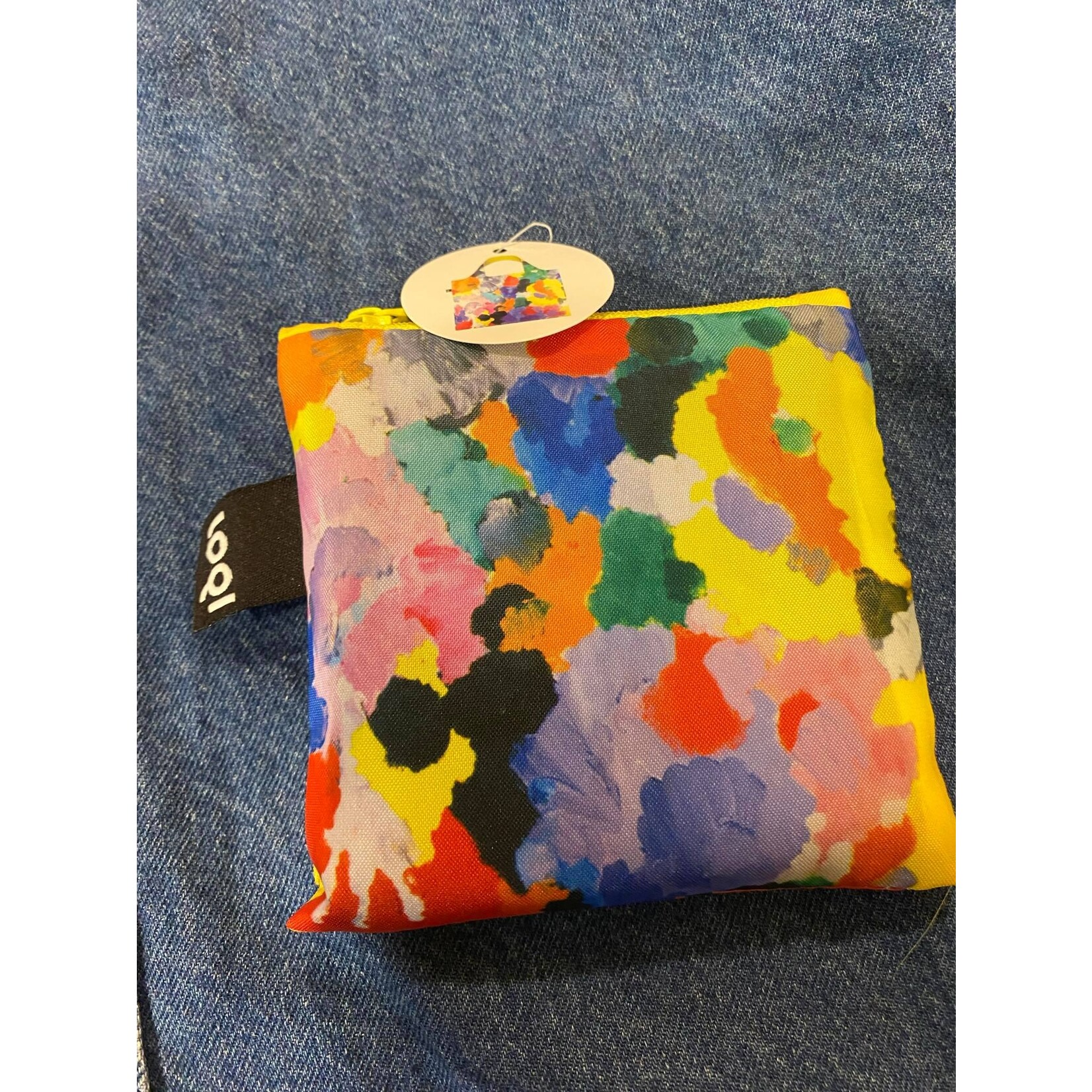 Loqi opvouwbaar tasje Loqi Bag Large - Ernst Wilhelm Nay Irisches gedicht 1957 Museum Collection gerecycled Loqi LQmcenig