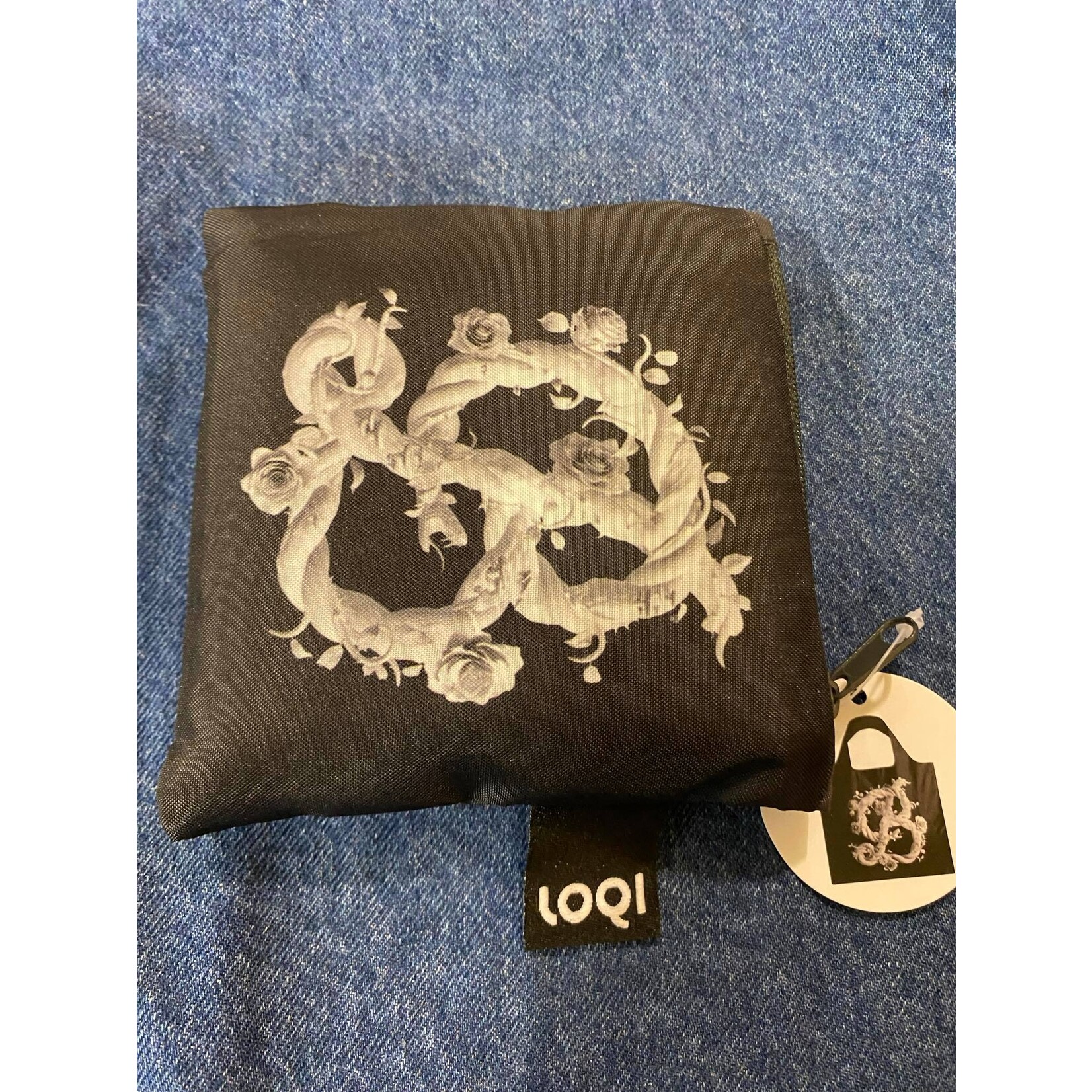 Loqi opvouwbaar tasje Loqi Bag Large - B for Beauty Sagmeister + Walsh 2018 Museum Collection gerecycled Loqi LQswbe