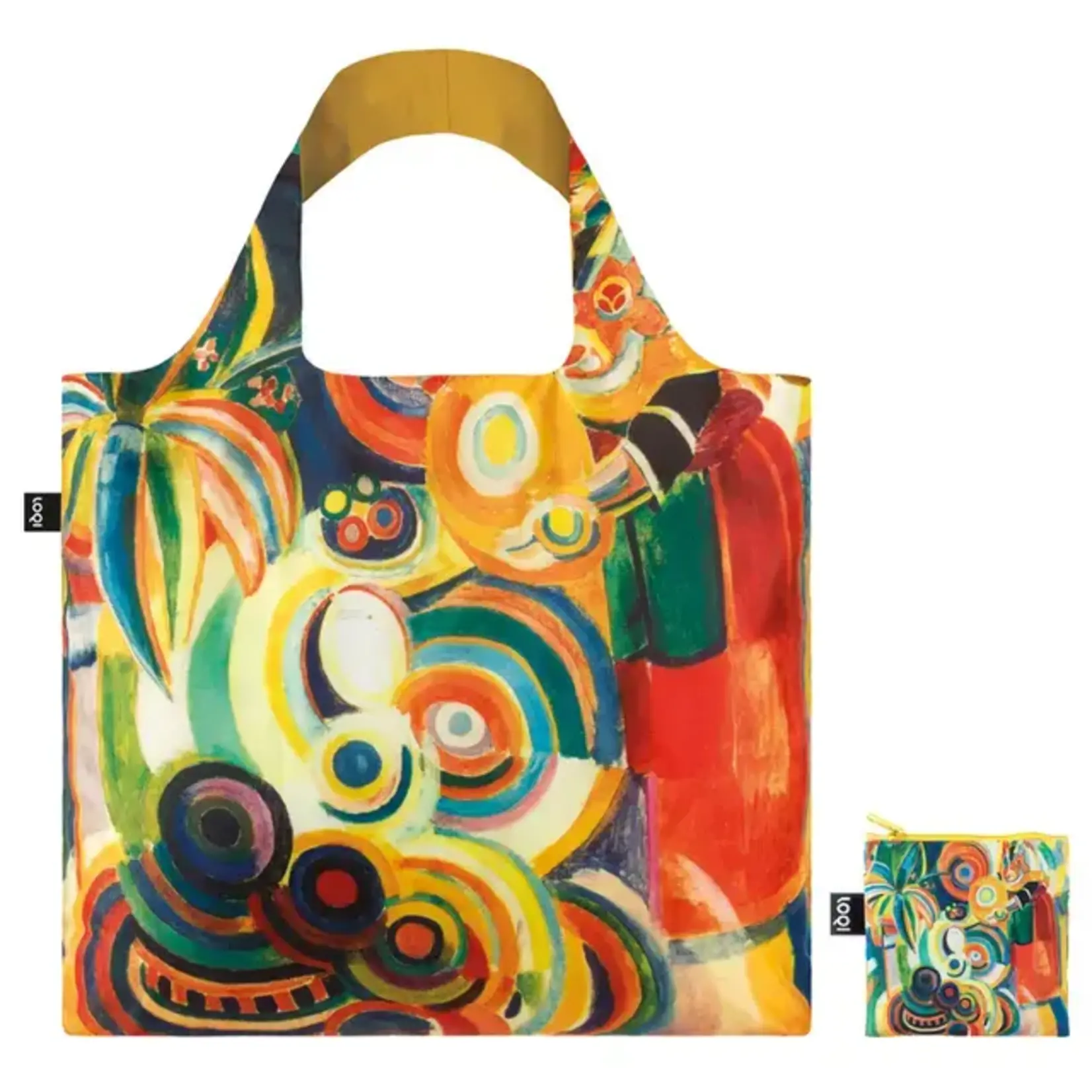 Loqi opvouwbaar tasje Loqi Bag Large -  Portuguese women 1916 Robert Delaunay gerecycled Loqi LQRDPW