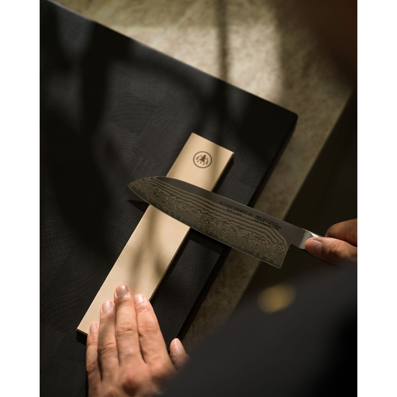 HORL® 1993 HORL 3 Premium set wetsteen fijn wetsteen extra fijn en HORL Leer polijst lap HORL Set3-p