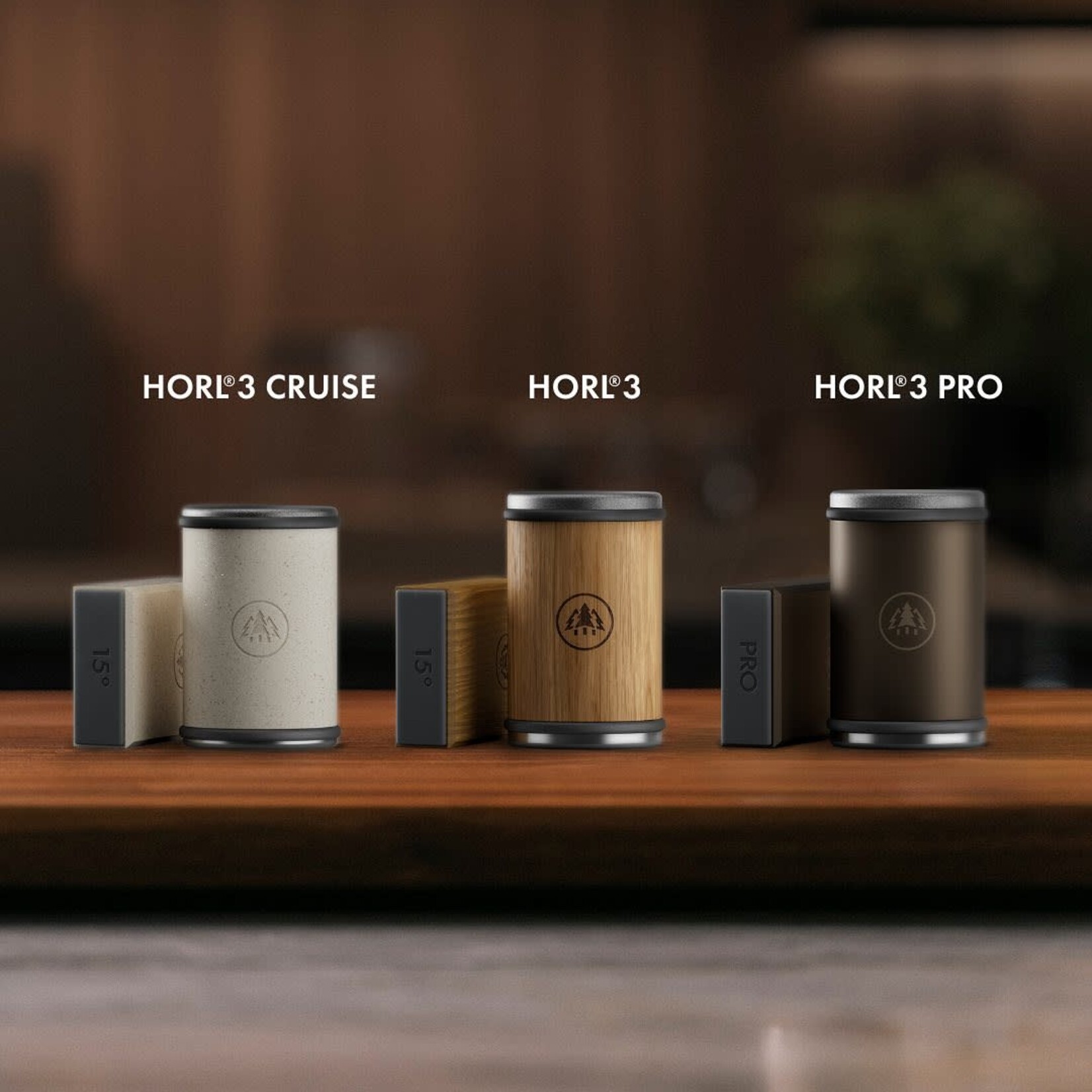 HORL® 1993 HORL 3 Premium set wetsteen fijn wetsteen extra fijn en HORL Leer polijst lap HORL Set3-p