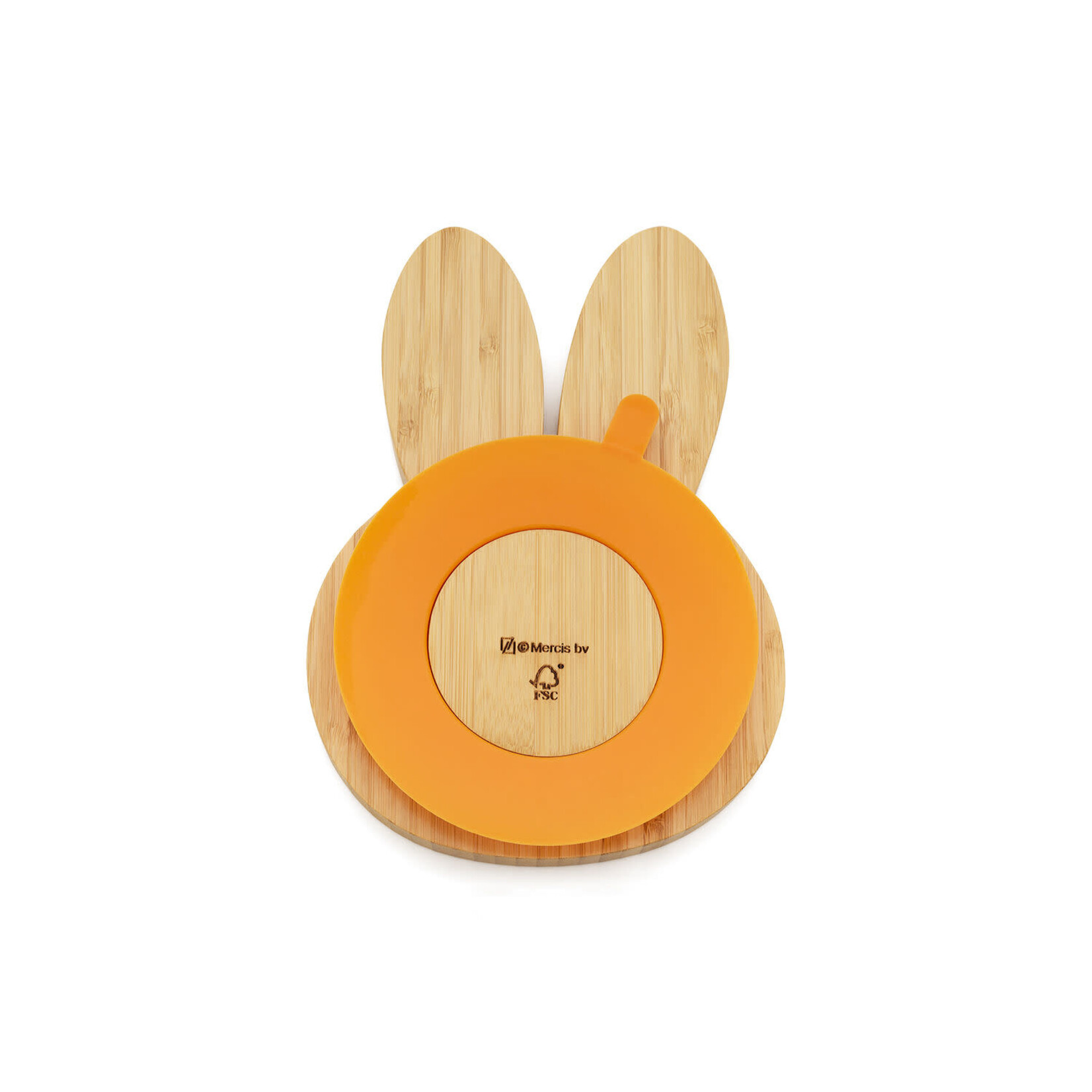 Diverse Merken Zilverstad Nijntje bamboe bord met rvs kinder bestek Nijntje Pluis Miffy Zilverstad 4247070