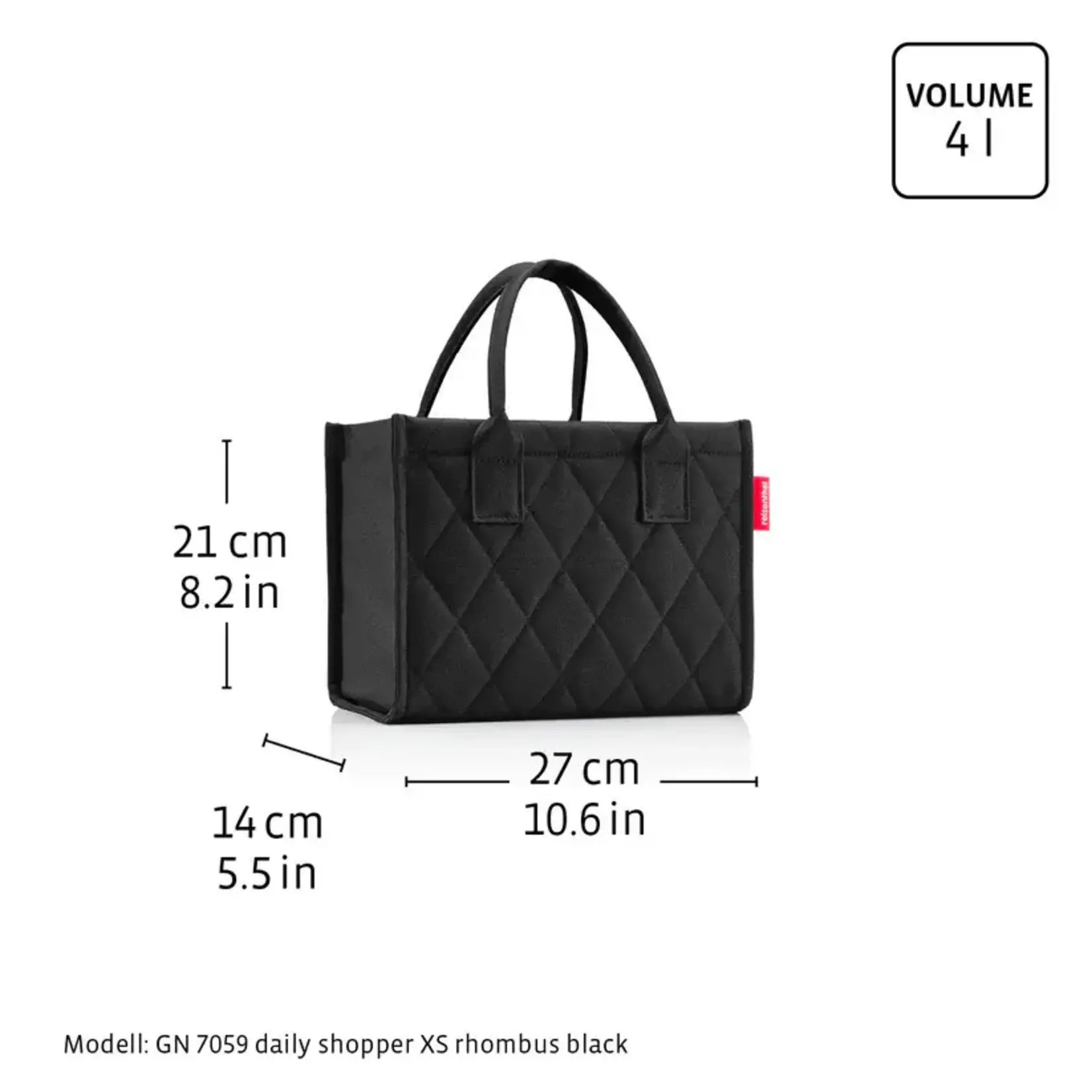 Reisenthel Reisenthel Daily Shopper XS  Rhombus Black Reisenthel GN7059