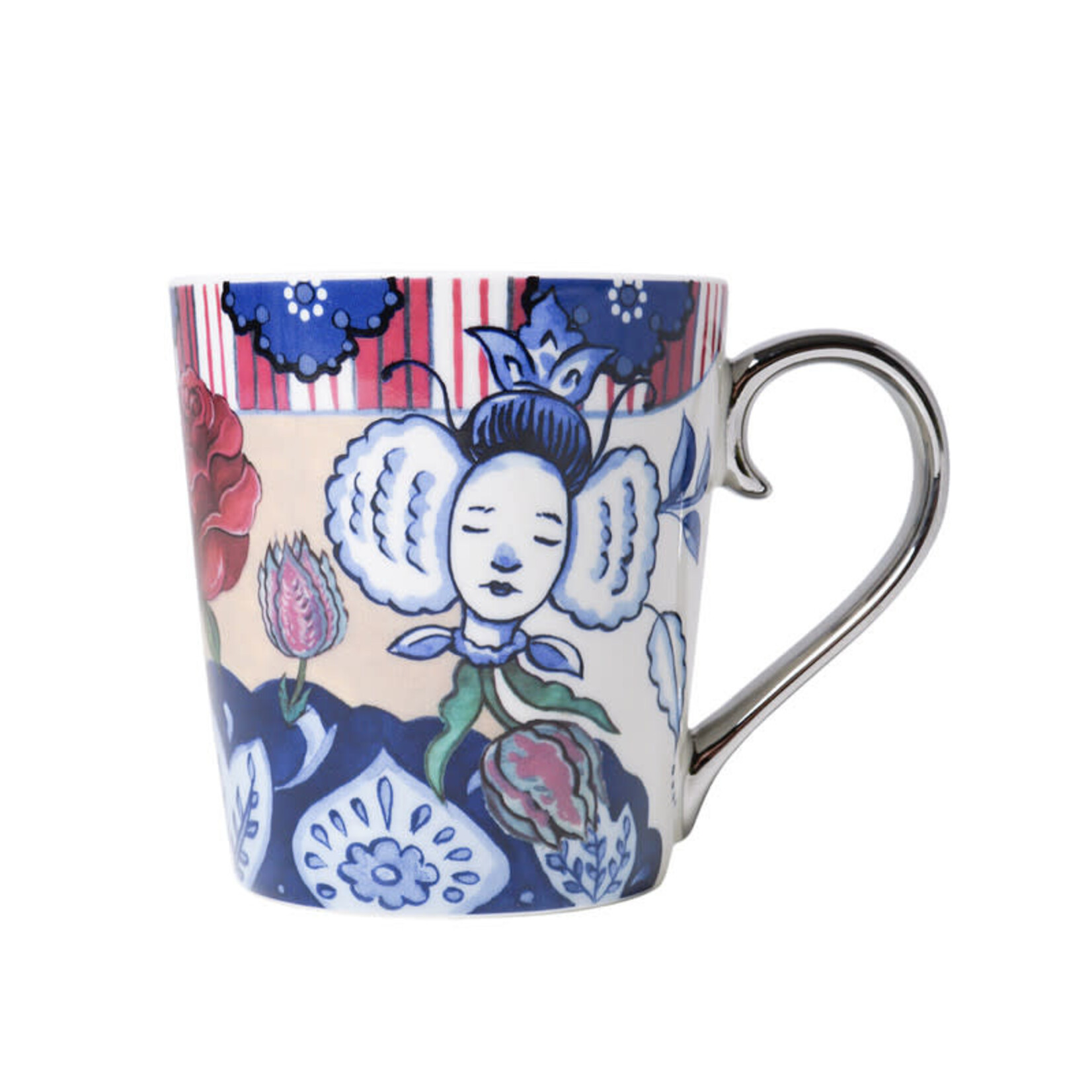 Heinen Delfts Blauw 300 ml Heinen Delfts Blauw Theemok Zeven Rozen mok The Heritage Collection Heinen Delfts Blauw Cdp723