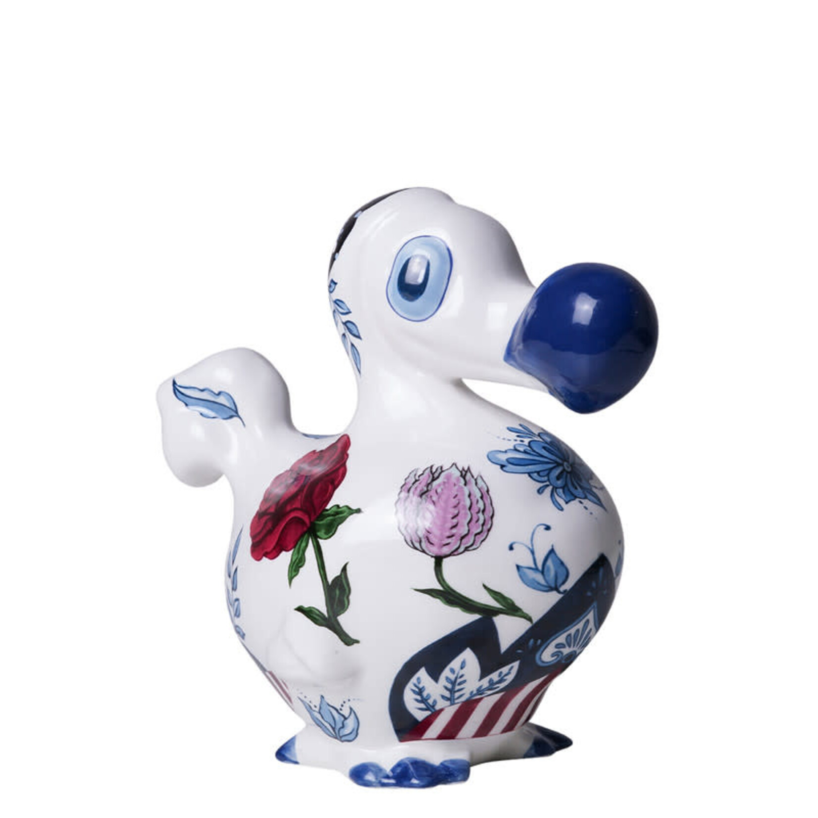 Heinen Delfts Blauw 17 x 15 x 9 cm kleine Dodo Zeven Rozen The Heritage Collection Delfts Blauw CdP700