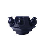 Heinen Delfts Blauw 10 cm Donker blauwe Midden vaas stapelgekte Delfts Blauw Midden vaas Heinen Delfts Blauw D0385-2