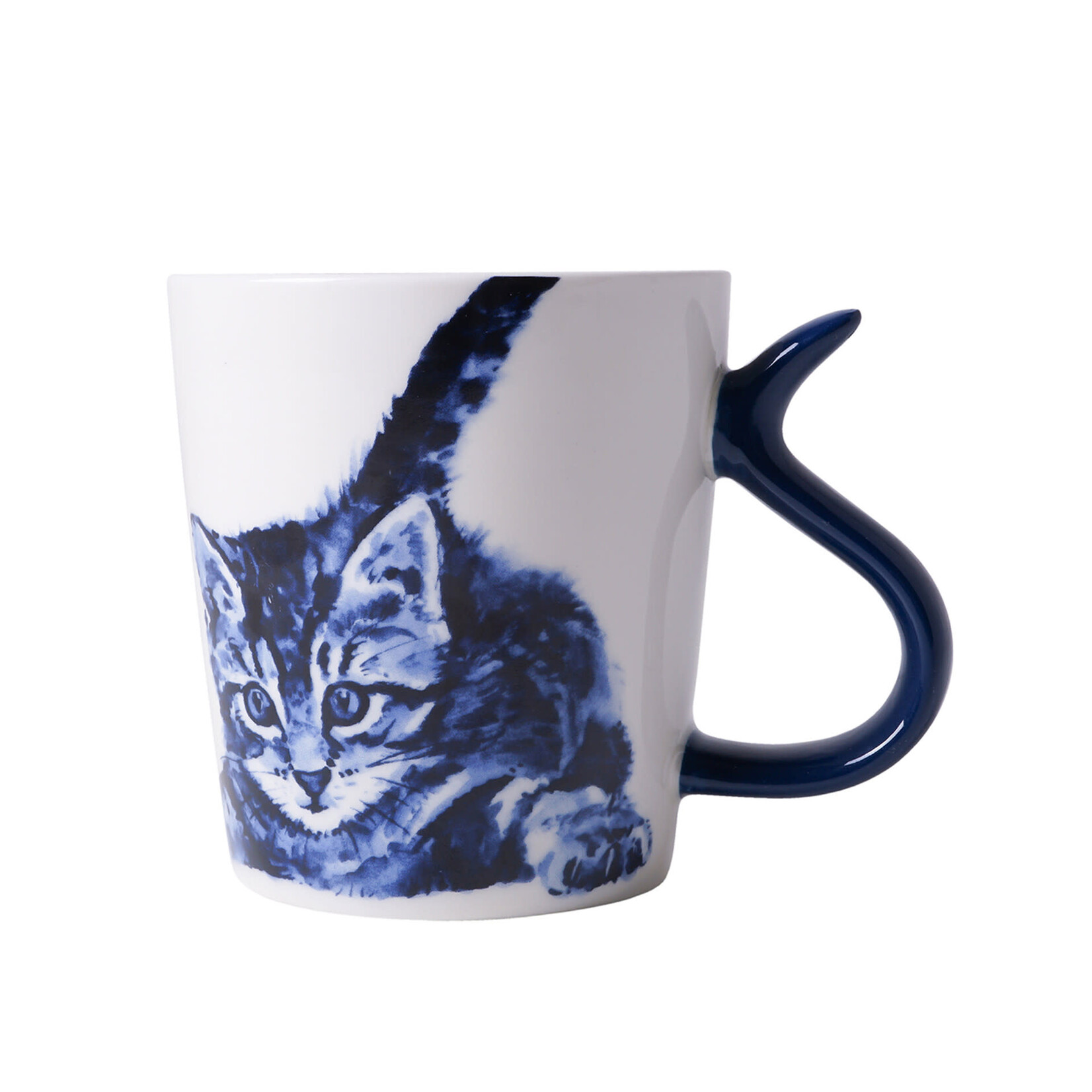 Heinen Delfts Blauw 300 ml Heinen Delfts Blauw mok Kattenstaart Speels Heinen Delfts Blauw M362